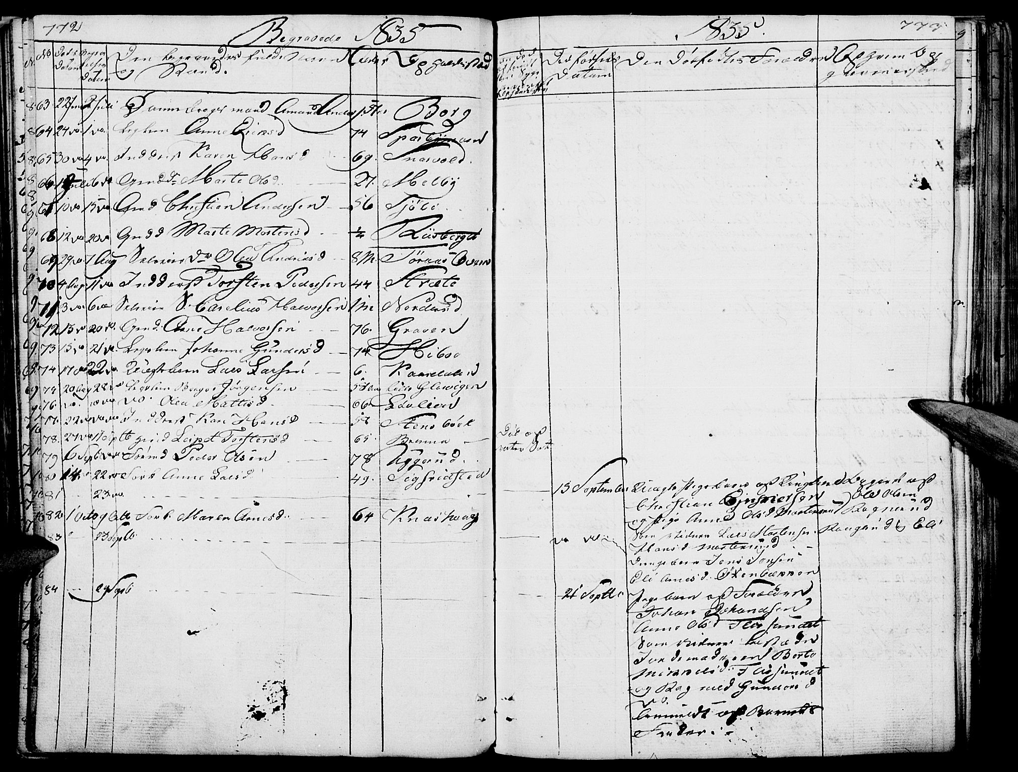 Hof prestekontor, AV/SAH-PREST-038/H/Ha/Haa/L0006: Ministerialbok nr. 6, 1822-1841, s. 772-773