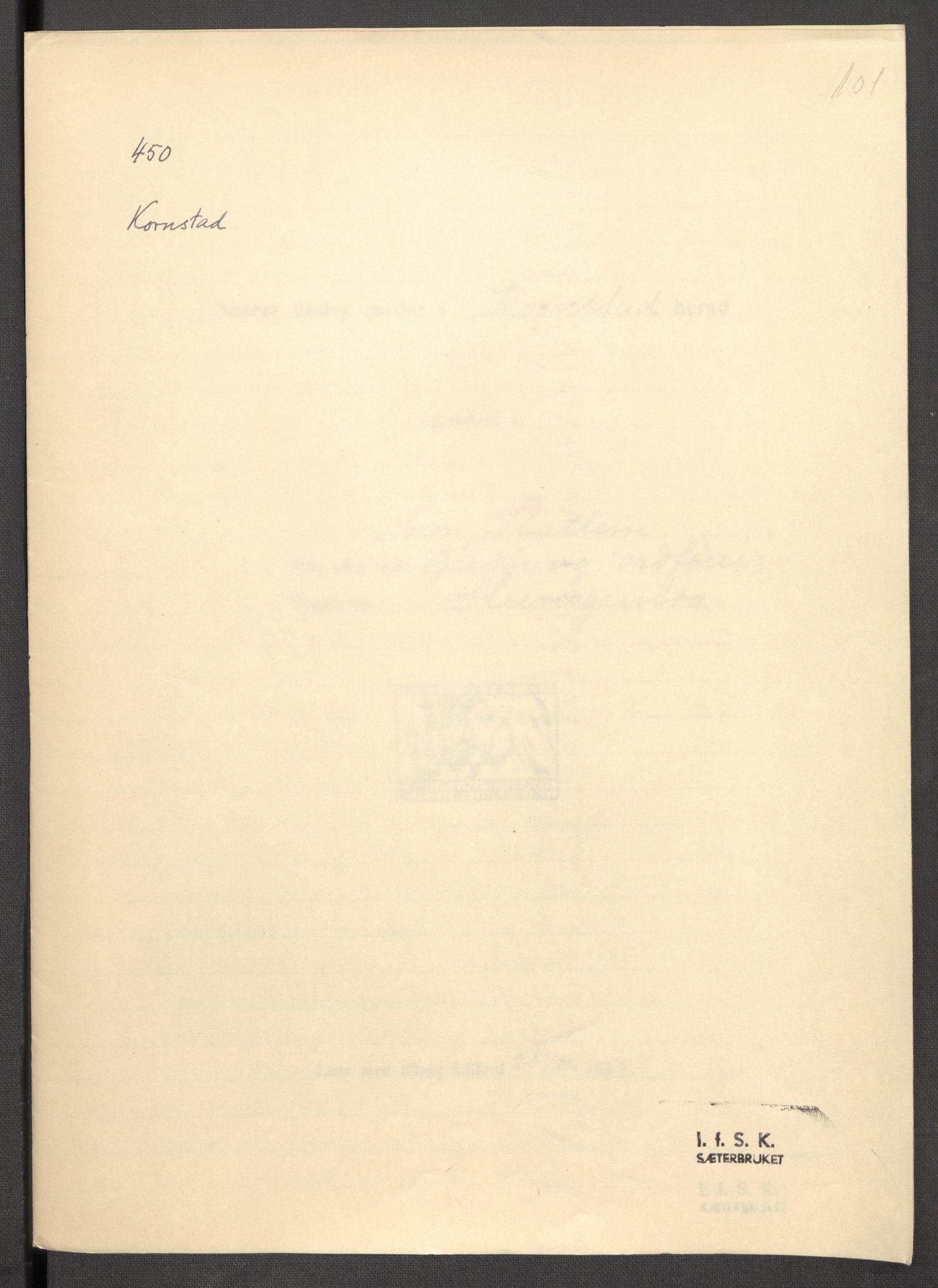 Instituttet for sammenlignende kulturforskning, AV/RA-PA-0424/F/Fc/L0013/0001: Eske B13: / Møre og Romsdal (perm XXXV), 1933-1938, s. 101