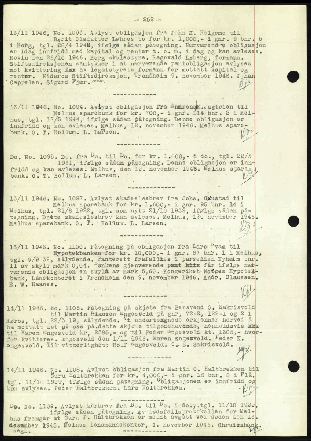 Gauldal sorenskriveri, SAT/A-0014/1/2/2C: Pantebok nr. A2, 1946-1946, Dagboknr: 1093/1946
