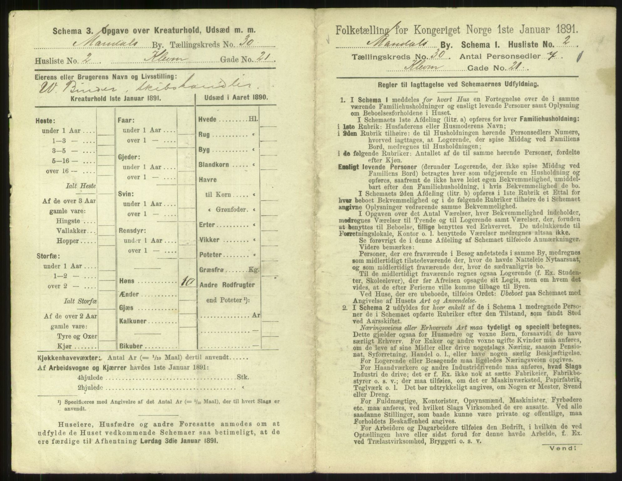 RA, Folketelling 1891 for 1002 Mandal ladested, 1891, s. 1349