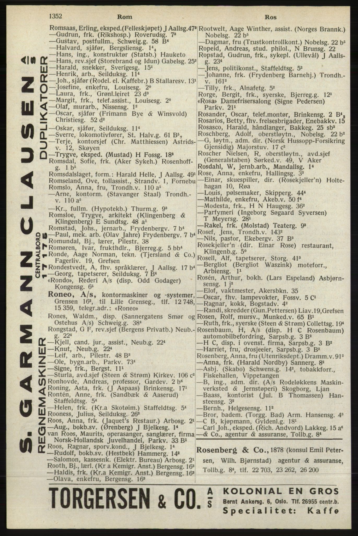 Kristiania/Oslo adressebok, PUBL/-, 1940, s. 1370