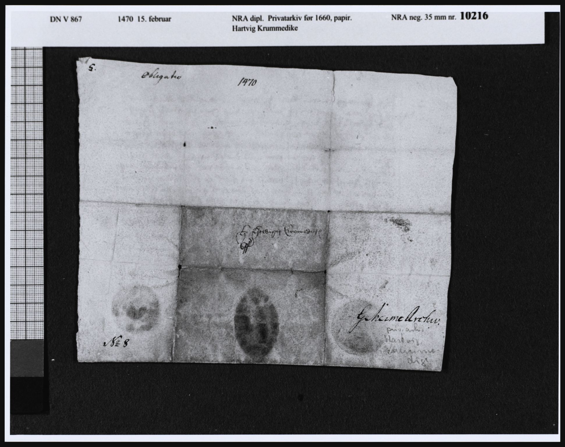 Riksarkivets diplomsamling, AV/RA-EA-5965/F21/F21d/F21dn/L0007: Dokumenter, 1445-1477, s. 14