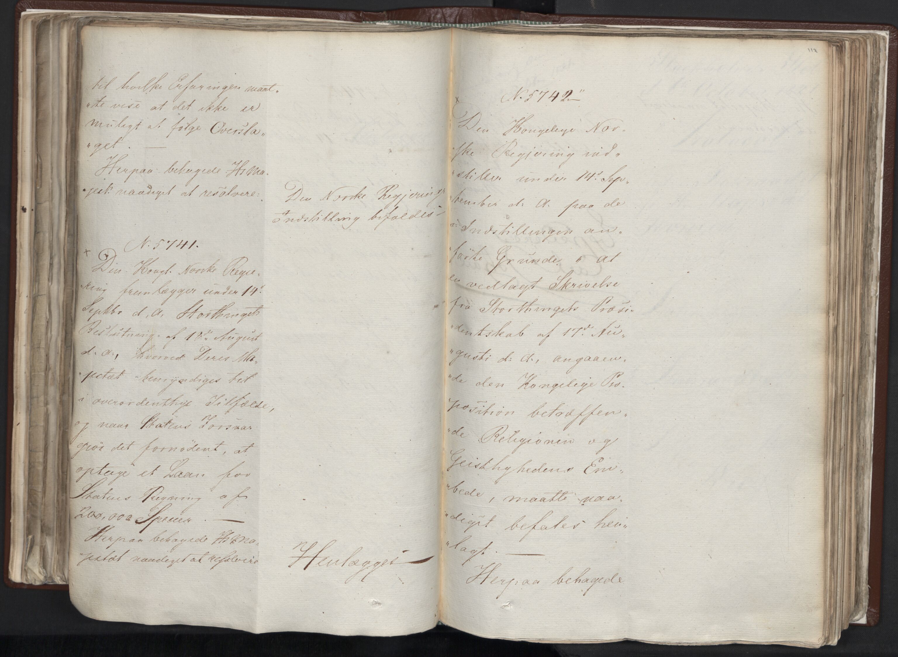 Statsrådssekretariatet, AV/RA-S-1001/A/Ab/L0012: Kgl. res. nr. 5679-6008 II, 1821, s. 111b-112a