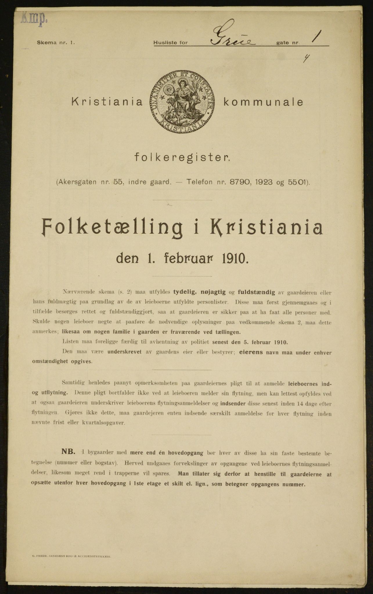 OBA, Kommunal folketelling 1.2.1910 for Kristiania, 1910, s. 28954
