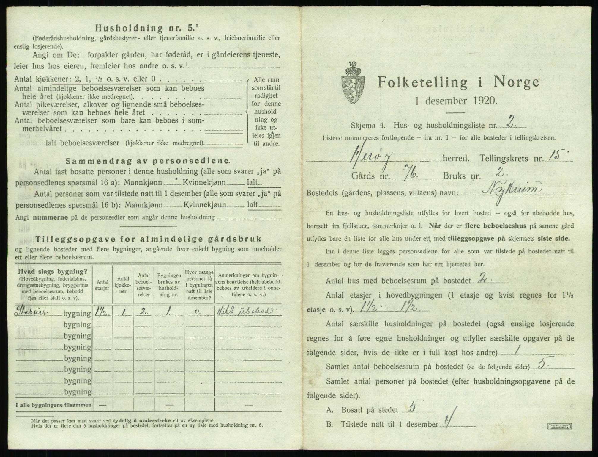 SAT, Folketelling 1920 for 1515 Herøy herred, 1920, s. 1227