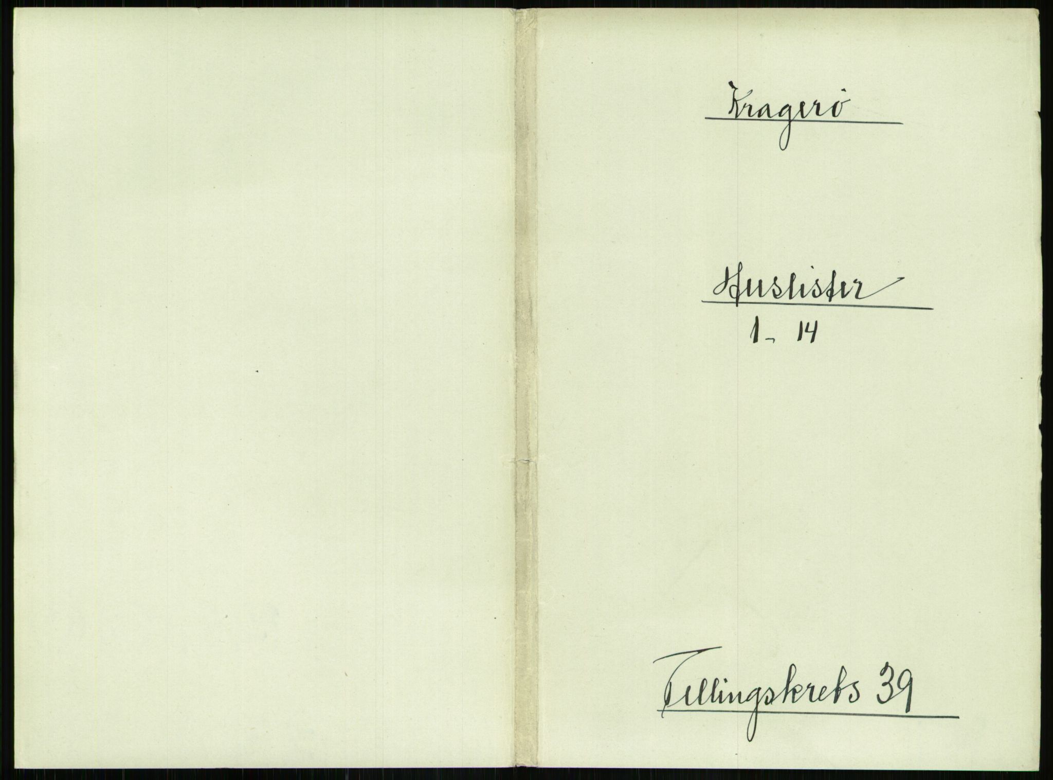 RA, Folketelling 1891 for 0801 Kragerø kjøpstad, 1891, s. 1596
