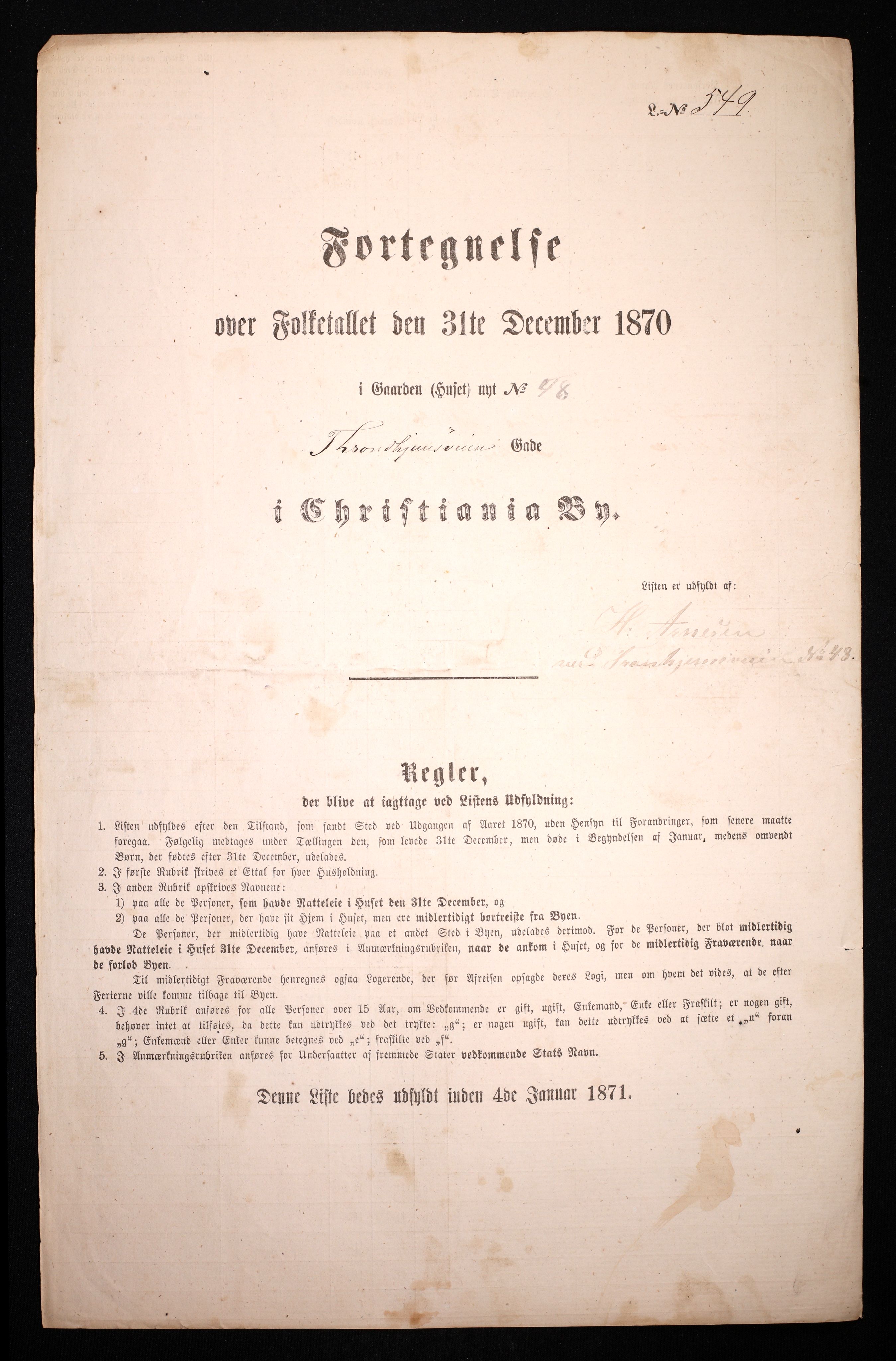 RA, Folketelling 1870 for 0301 Kristiania kjøpstad, 1870, s. 4406