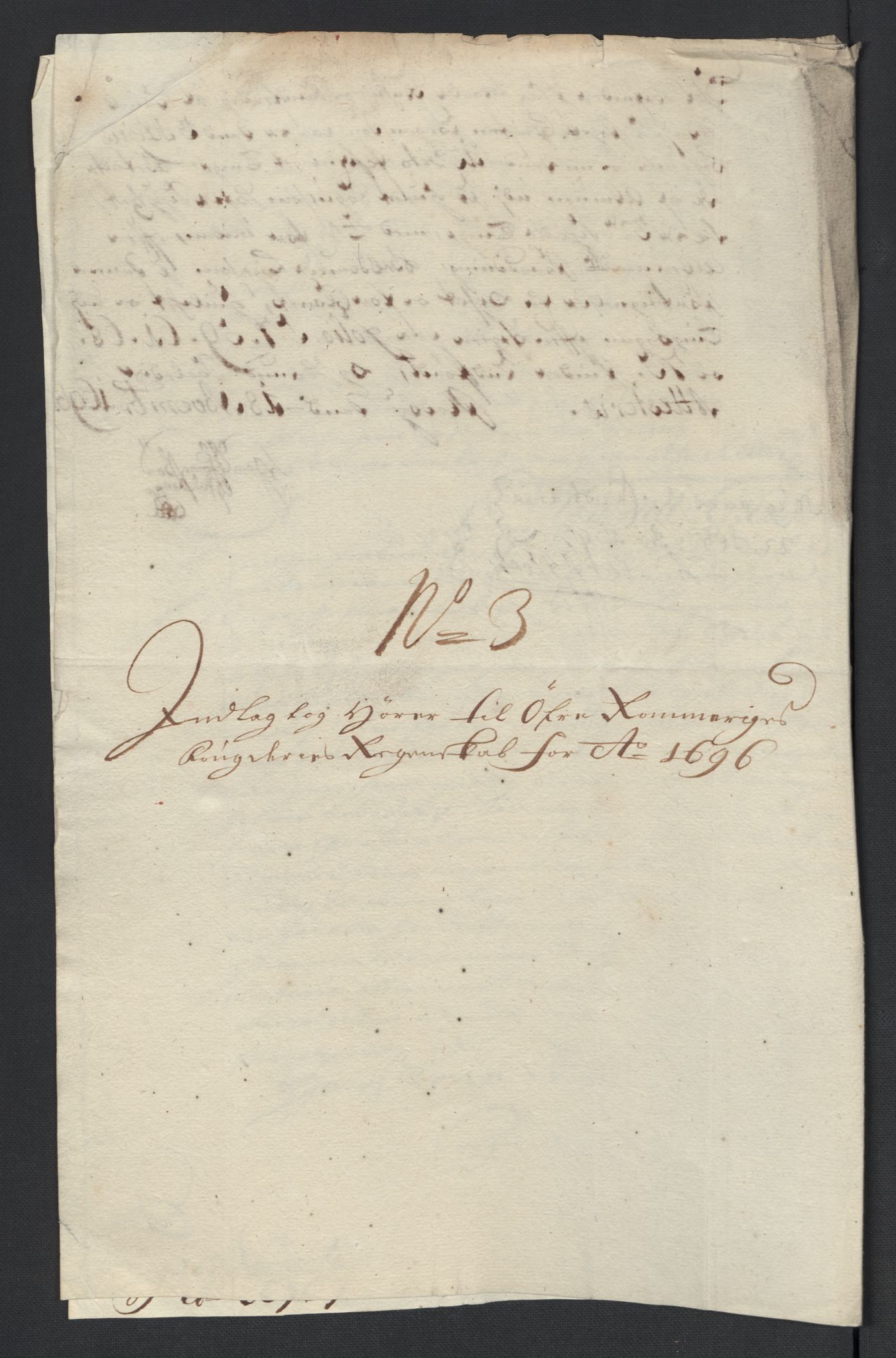 Rentekammeret inntil 1814, Reviderte regnskaper, Fogderegnskap, RA/EA-4092/R12/L0708: Fogderegnskap Øvre Romerike, 1696, s. 253