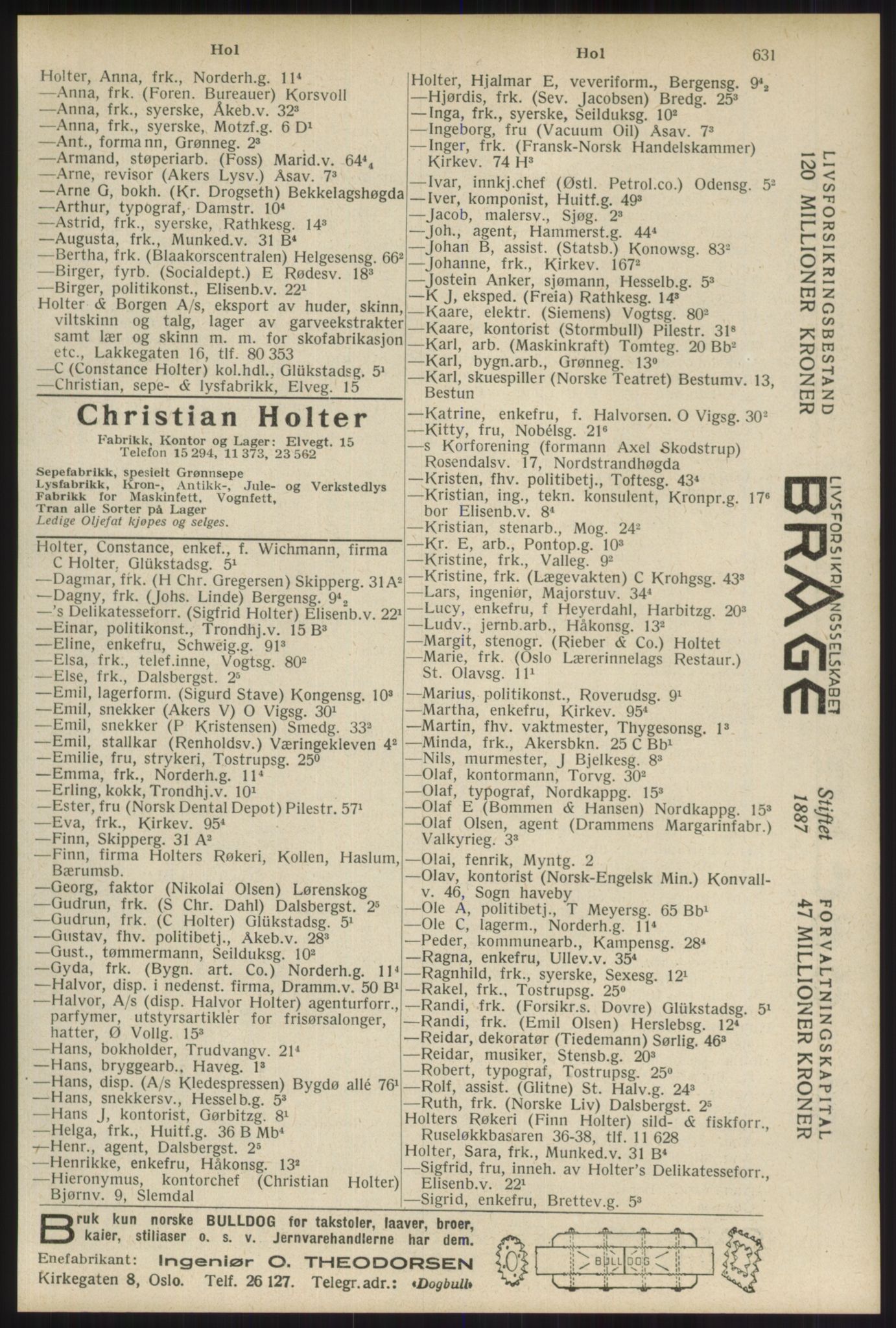 Kristiania/Oslo adressebok, PUBL/-, 1934, s. 631
