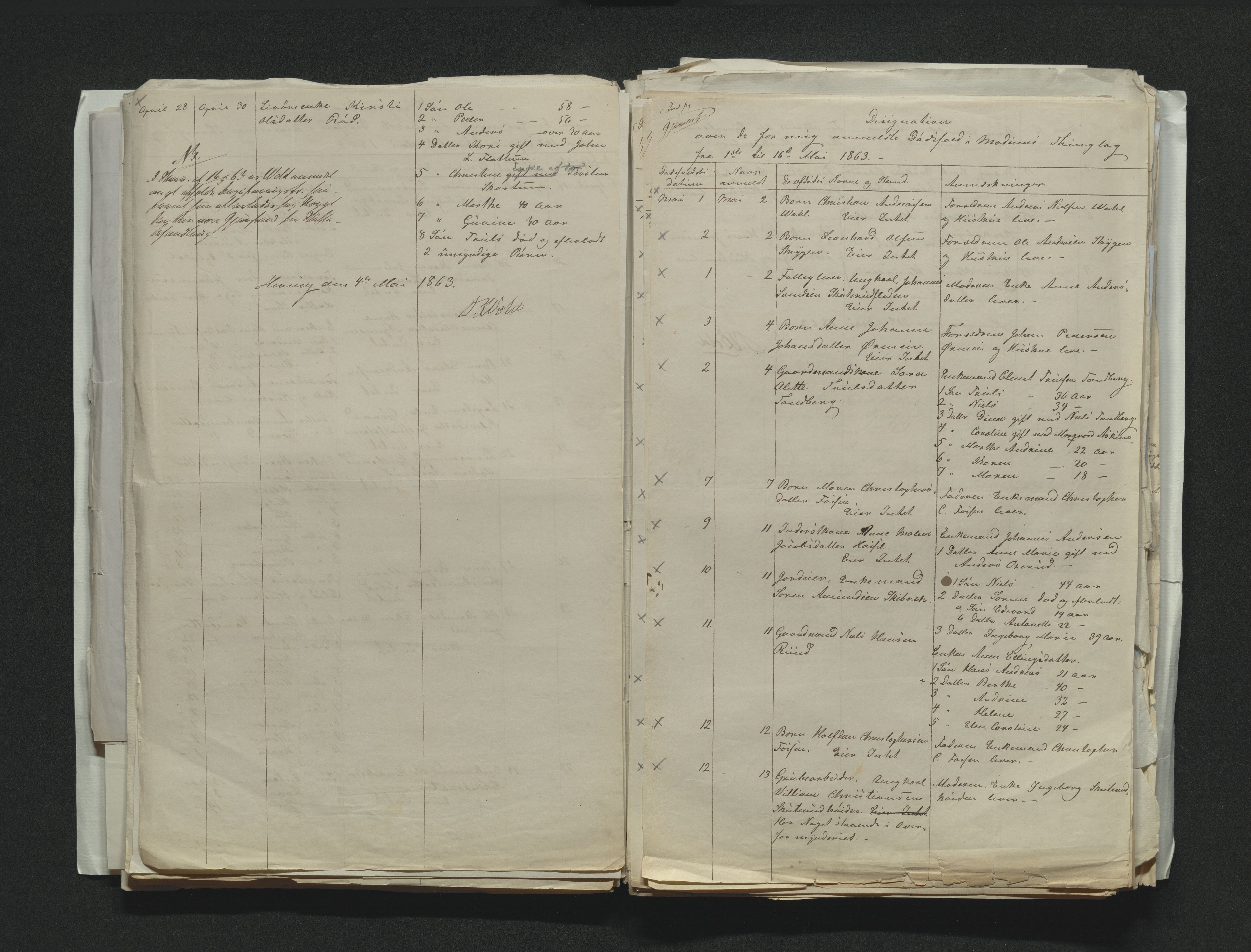 Eiker, Modum og Sigdal sorenskriveri, AV/SAKO-A-123/H/Ha/Hab/L0011: Dødsfallsmeldinger, 1862-1865, s. 244