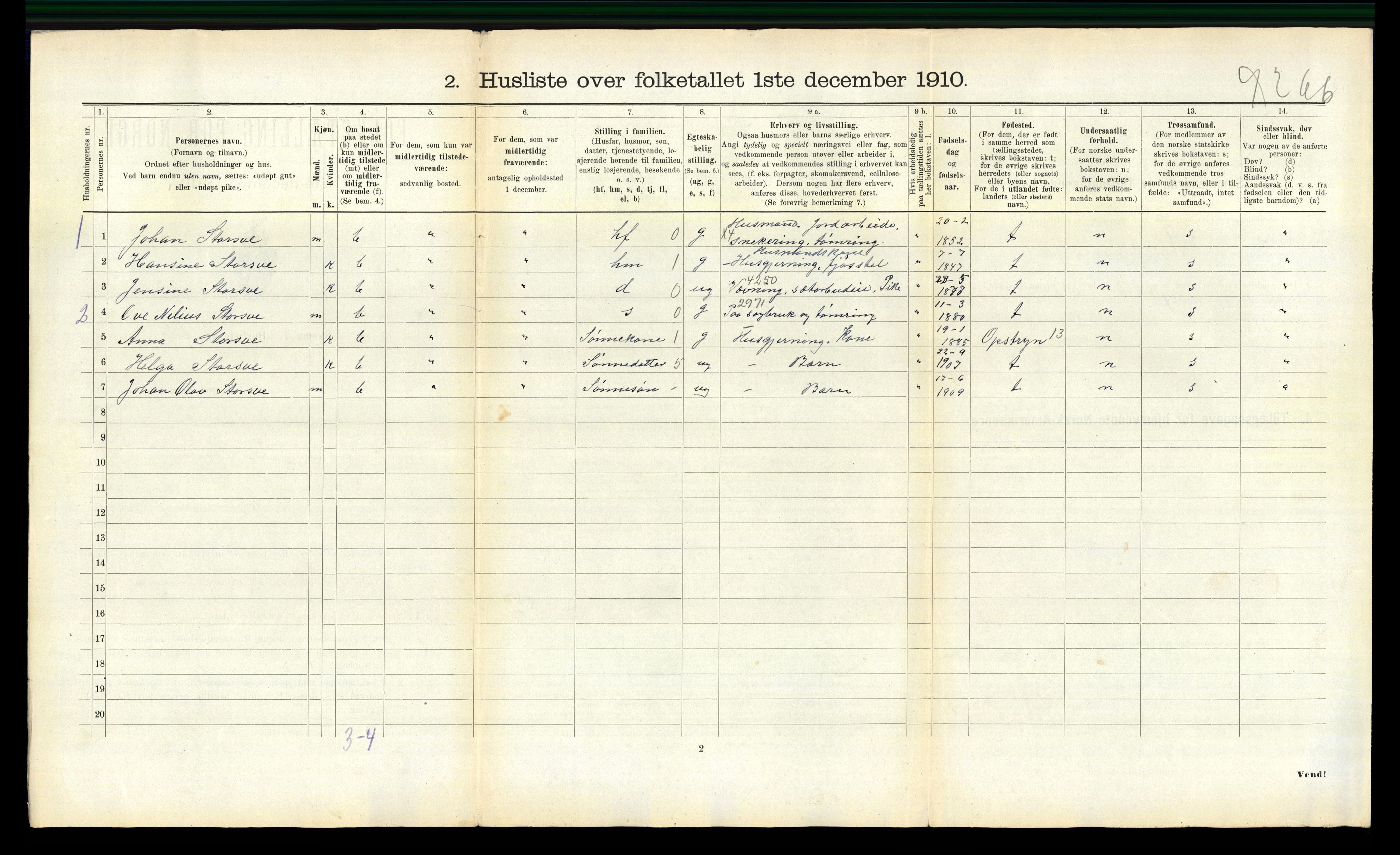 RA, Folketelling 1910 for 1719 Skogn herred, 1910, s. 1031