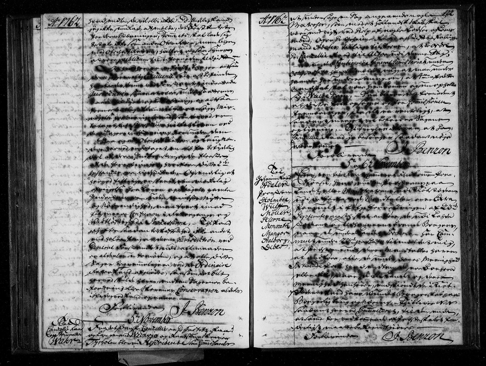 Stattholderembetet 1572-1771, AV/RA-EA-2870/Bf/L0003: Stattholderprotokoll (allmenn kopibok), 1759-1763, s. 121b-122a