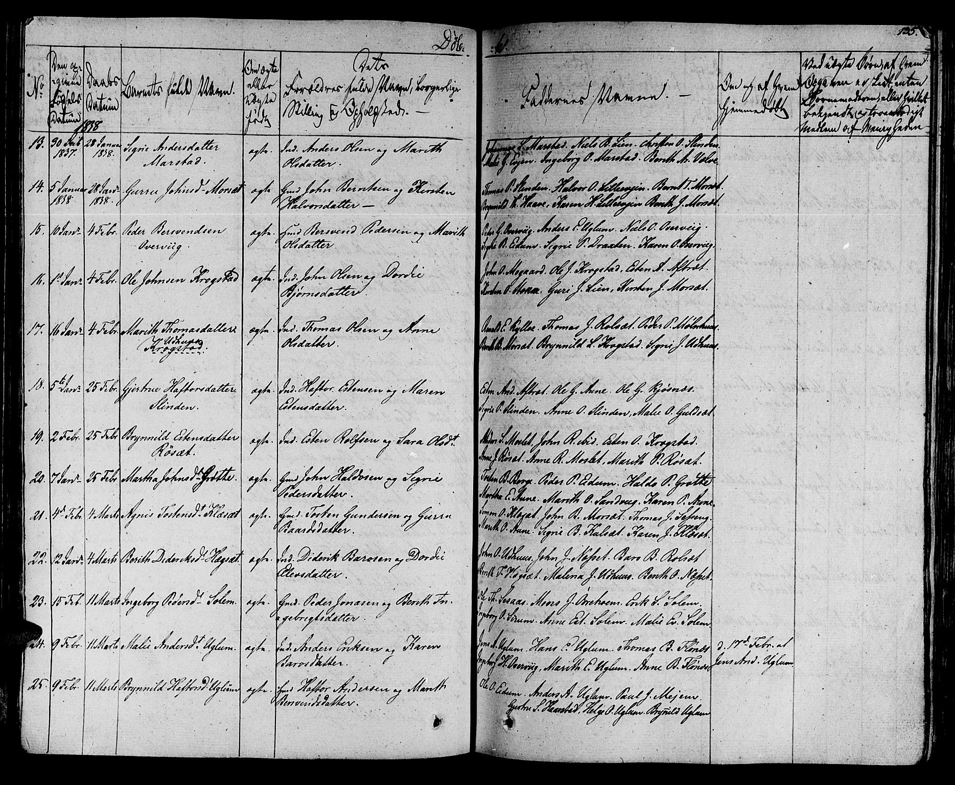 Ministerialprotokoller, klokkerbøker og fødselsregistre - Sør-Trøndelag, SAT/A-1456/695/L1143: Ministerialbok nr. 695A05 /1, 1824-1842, s. 135