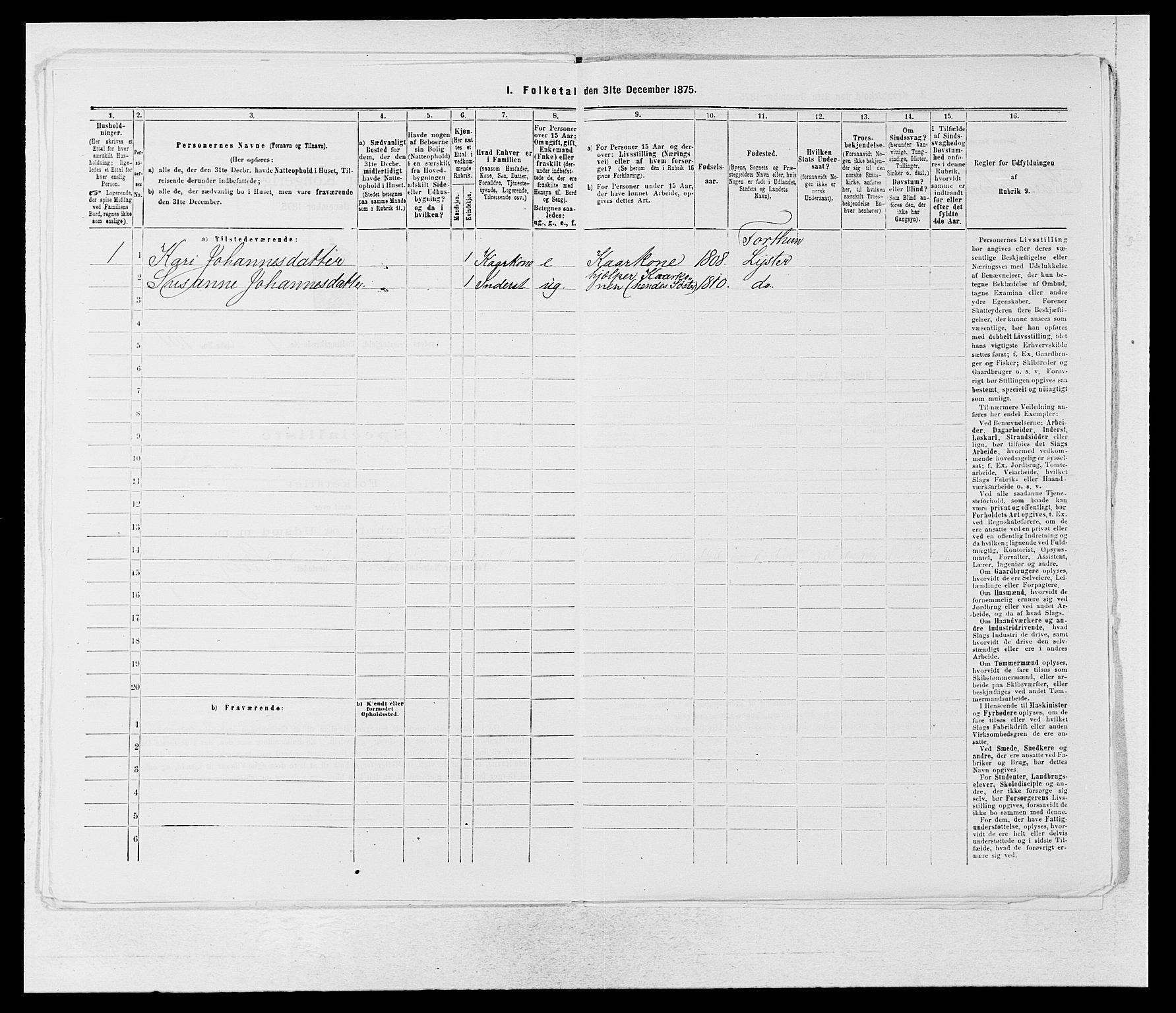 SAB, Folketelling 1875 for 1426P Luster prestegjeld, 1875, s. 233