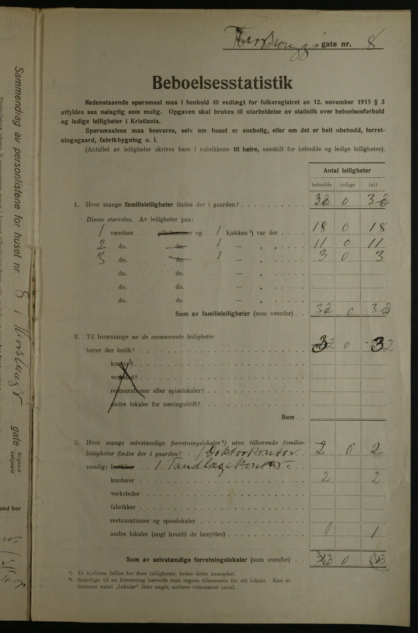 OBA, Kommunal folketelling 1.12.1923 for Kristiania, 1923, s. 126441