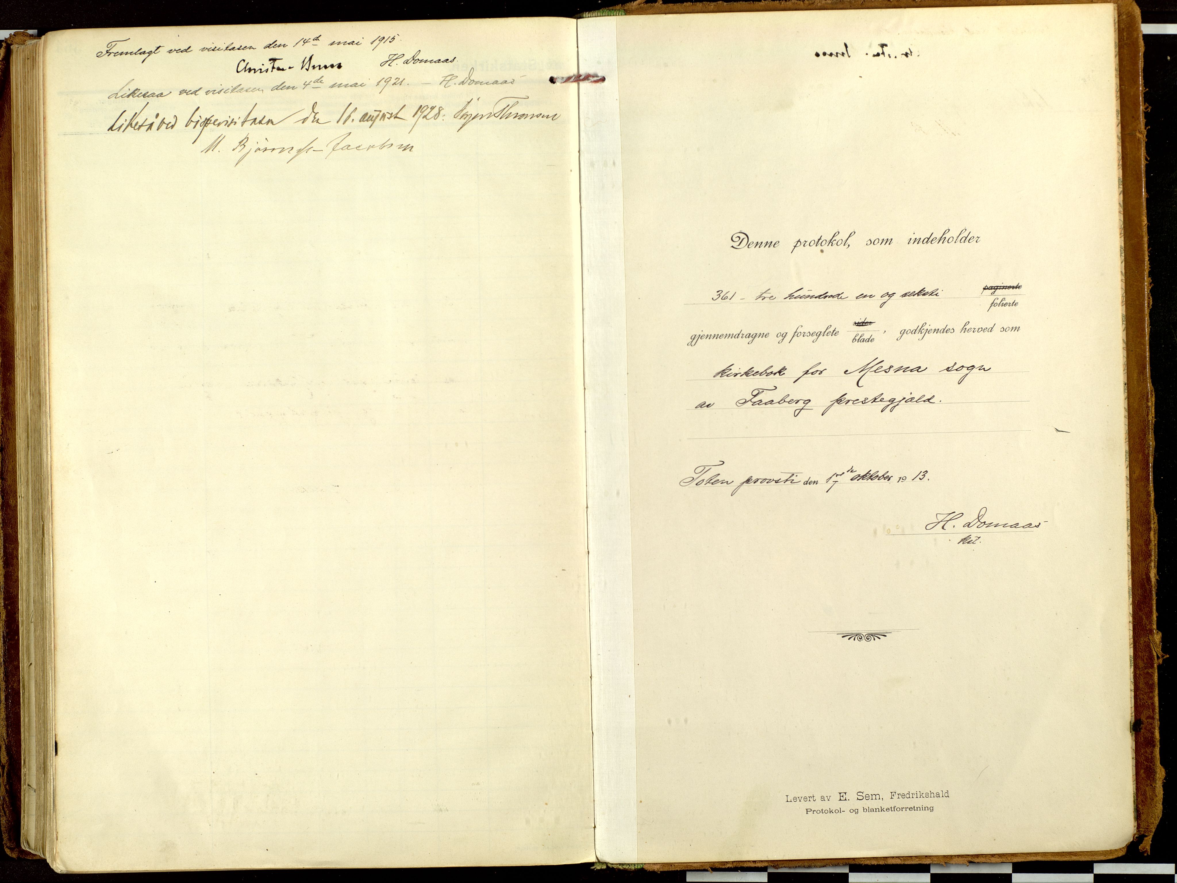 Fåberg prestekontor, AV/SAH-PREST-086/H/Ha/Haa/L0013: Ministerialbok nr. 13, 1913-1928