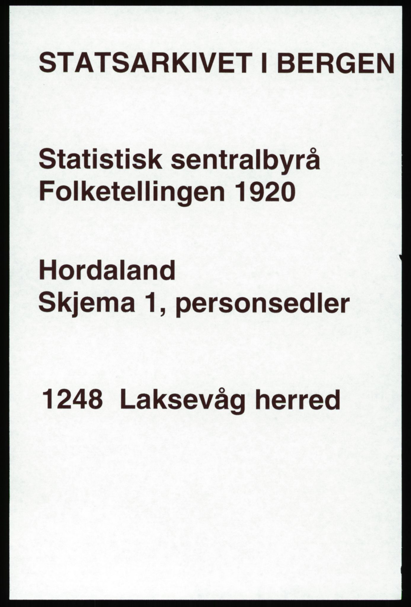 SAB, Folketelling 1920 for 1248 Laksevåg herred, 1920, s. 2012