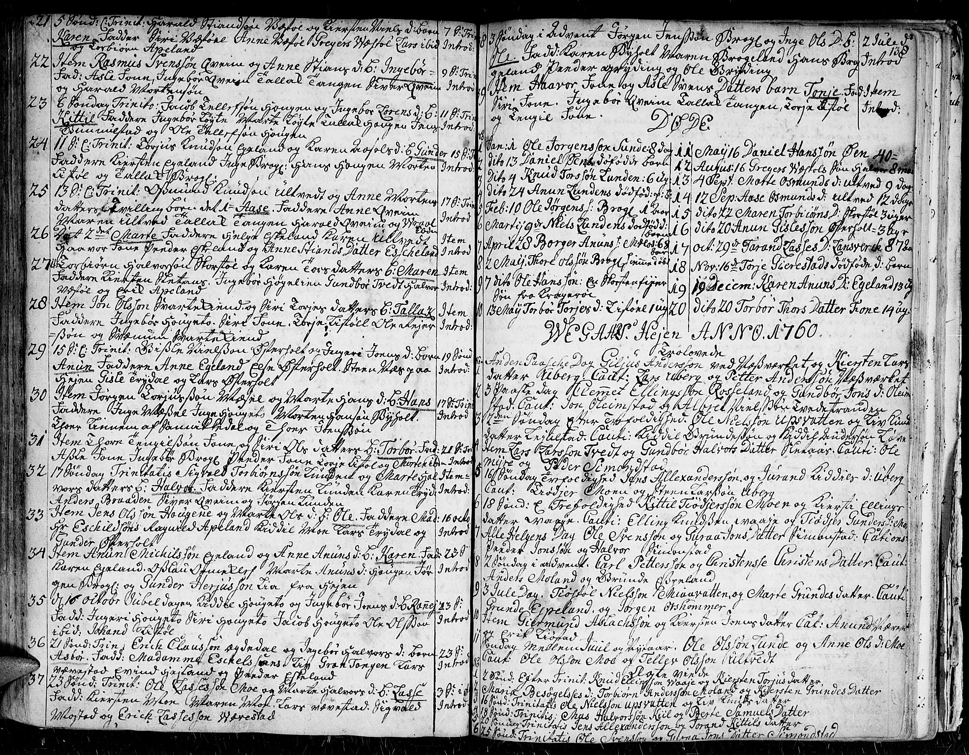 Gjerstad sokneprestkontor, AV/SAK-1111-0014/F/Fa/Faa/L0002: Ministerialbok nr. A 2, 1717-1779, s. 138