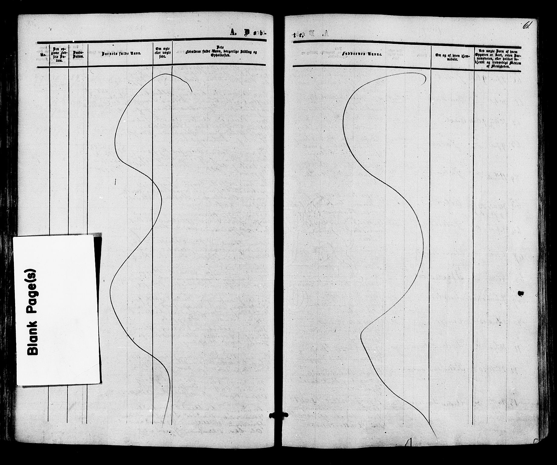 Røyken kirkebøker, AV/SAKO-A-241/F/Fa/L0006: Ministerialbok nr. 6, 1857-1875, s. 61