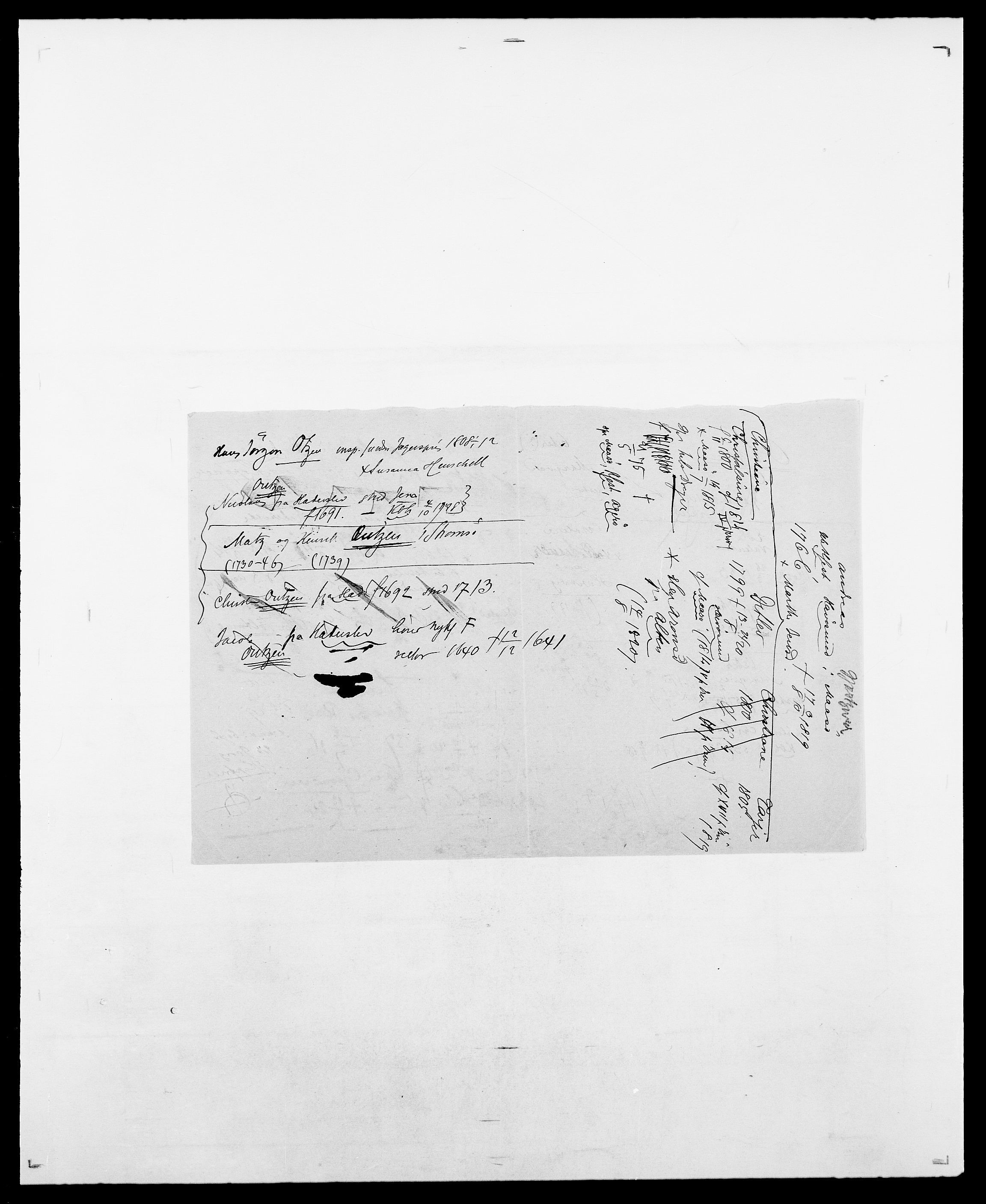 Delgobe, Charles Antoine - samling, AV/SAO-PAO-0038/D/Da/L0029: Obel - Oxholm, s. 486