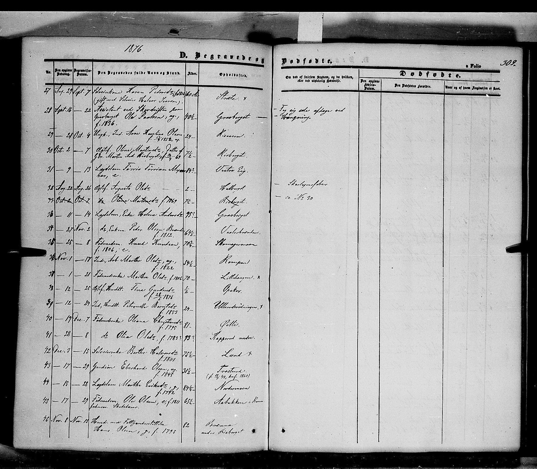 Våler prestekontor, Hedmark, AV/SAH-PREST-040/H/Ha/Haa/L0001: Ministerialbok nr. 1, 1849-1878, s. 309