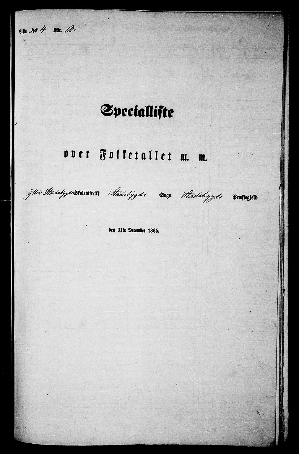 RA, Folketelling 1865 for 1625P Stadsbygd prestegjeld, 1865, s. 63