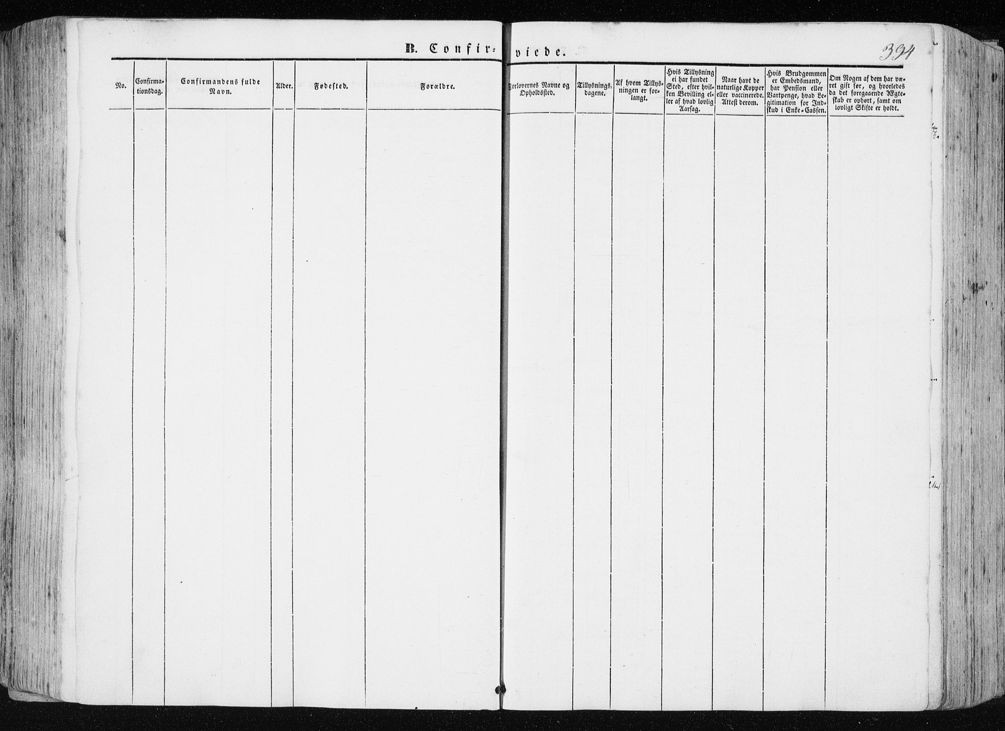 Ministerialprotokoller, klokkerbøker og fødselsregistre - Nord-Trøndelag, AV/SAT-A-1458/709/L0074: Ministerialbok nr. 709A14, 1845-1858, s. 394