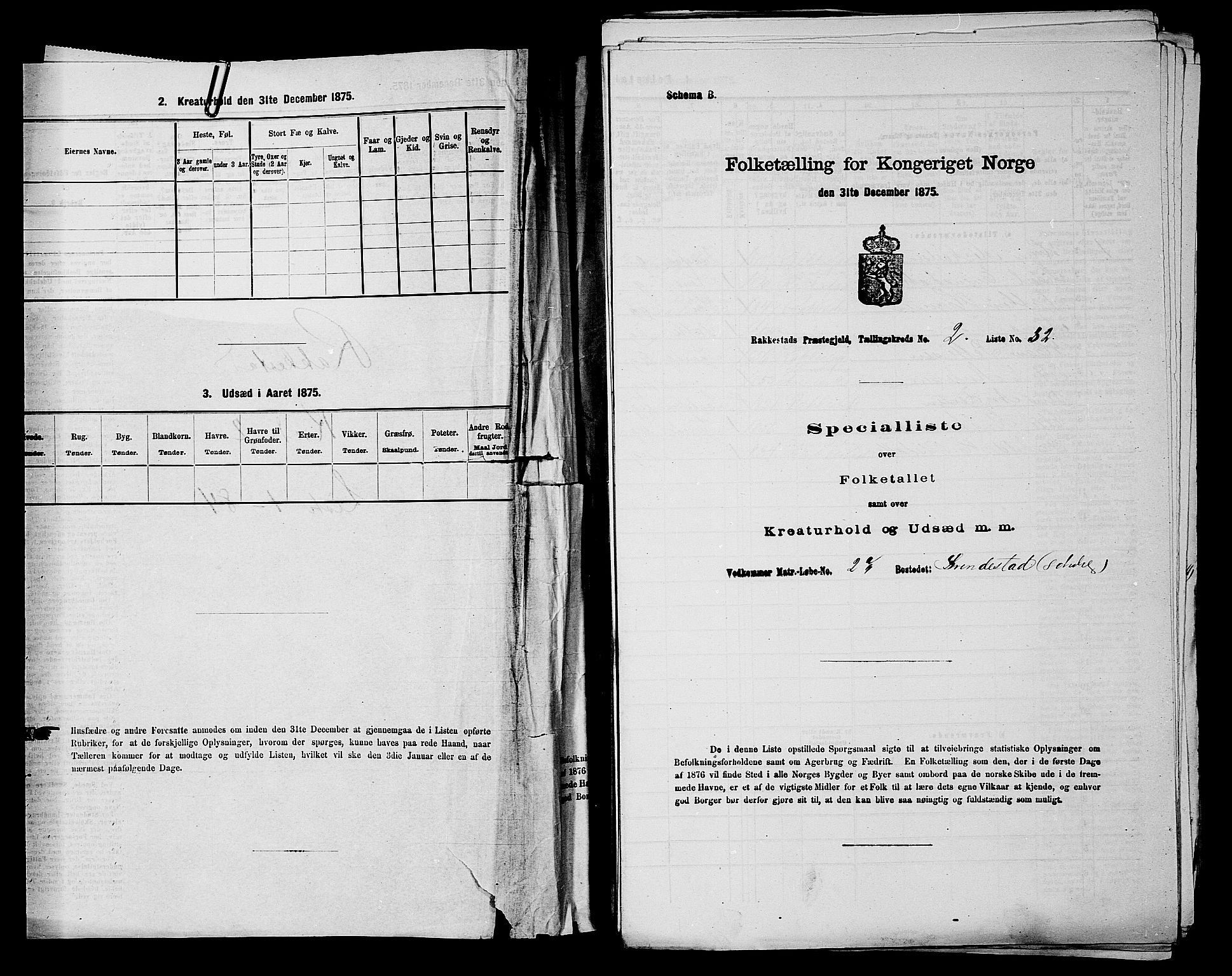 RA, Folketelling 1875 for 0128P Rakkestad prestegjeld, 1875, s. 274