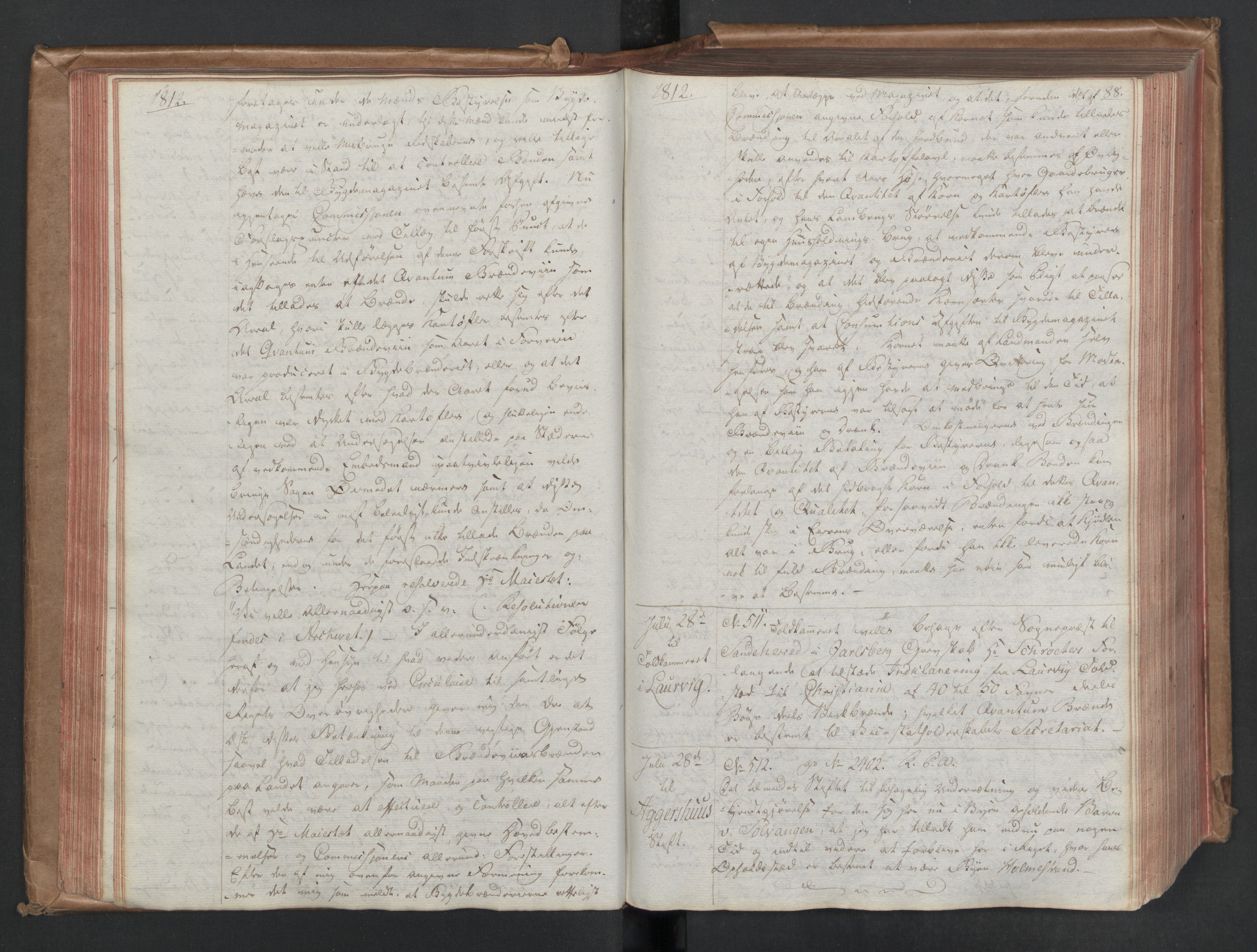 Stattholderembetet 1810-1814, 1. kontor (Kontor A), AV/RA-EA-2872/Bc/L0002: Korrespondanseprotokoll, 1812-1814, s. 87b-88a