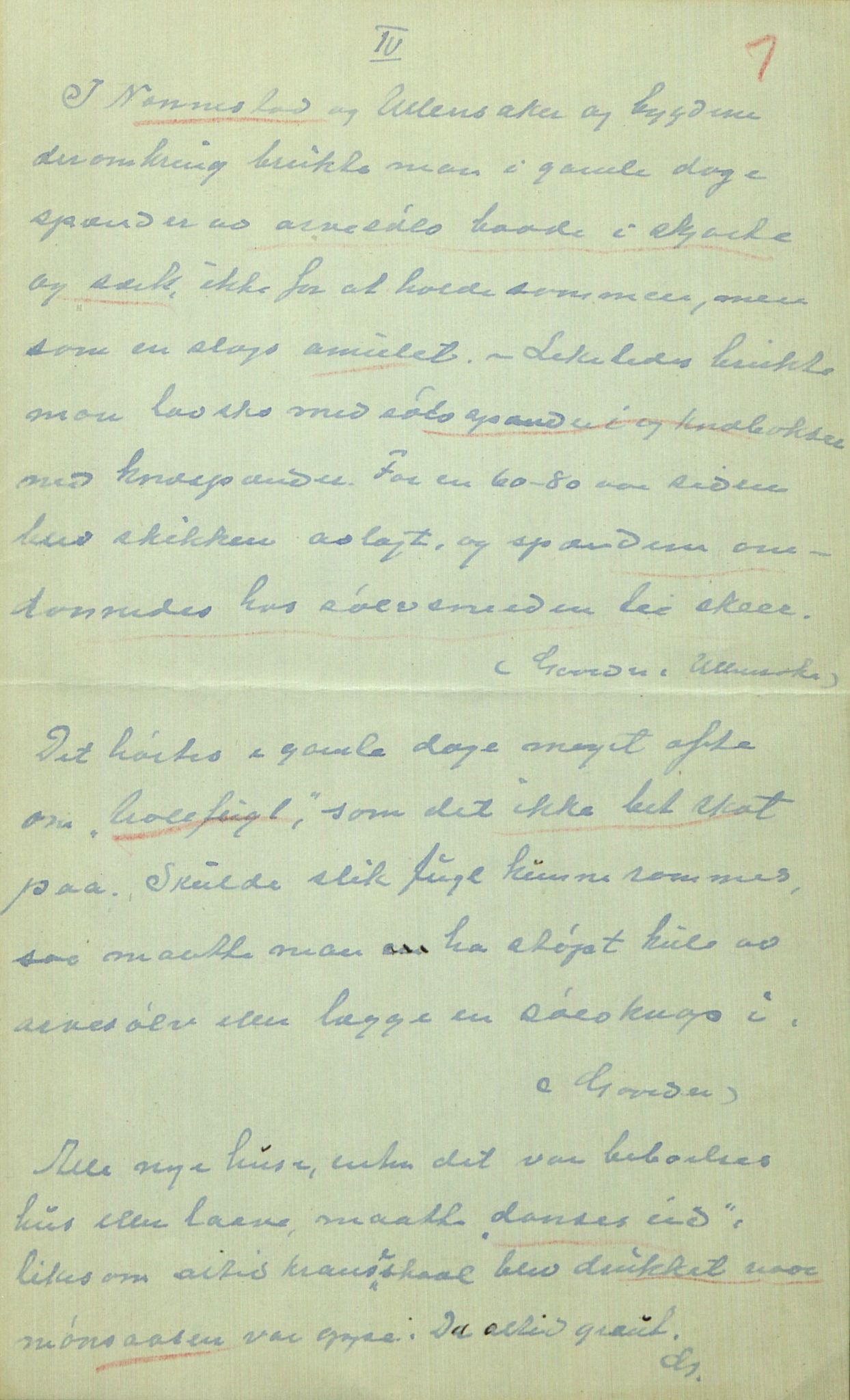 Rikard Berge, TEMU/TGM-A-1003/F/L0014/0040: 471-512 / 510 Brev til Berge frå Hankenæs + oppskrifter som H. kallar for sine, 1915-1917, s. 7
