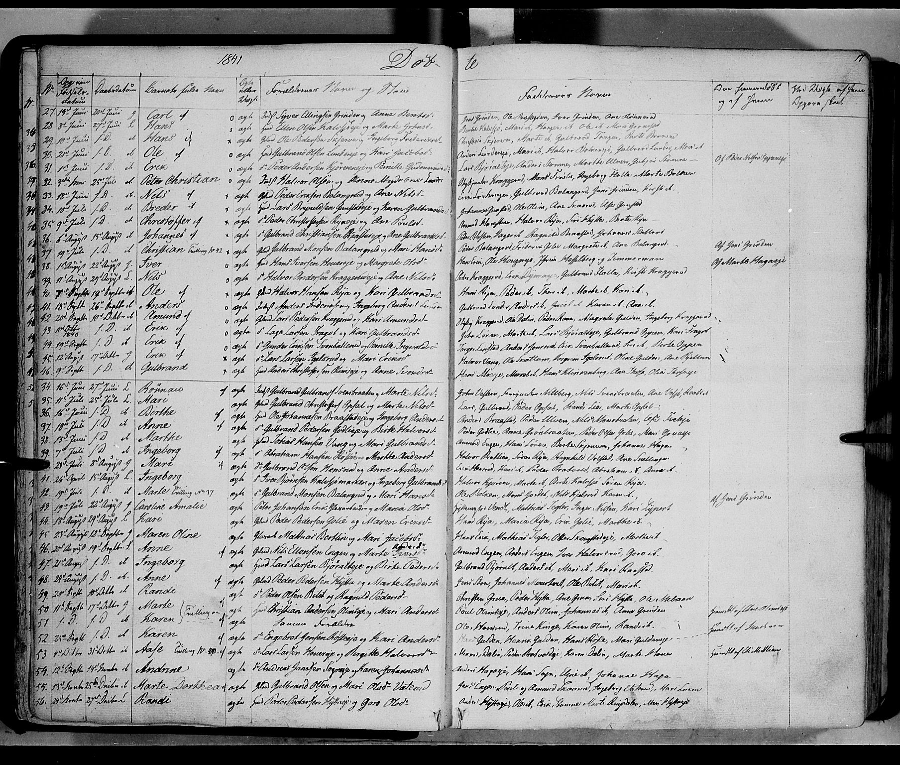 Jevnaker prestekontor, AV/SAH-PREST-116/H/Ha/Haa/L0006: Ministerialbok nr. 6, 1837-1857, s. 17