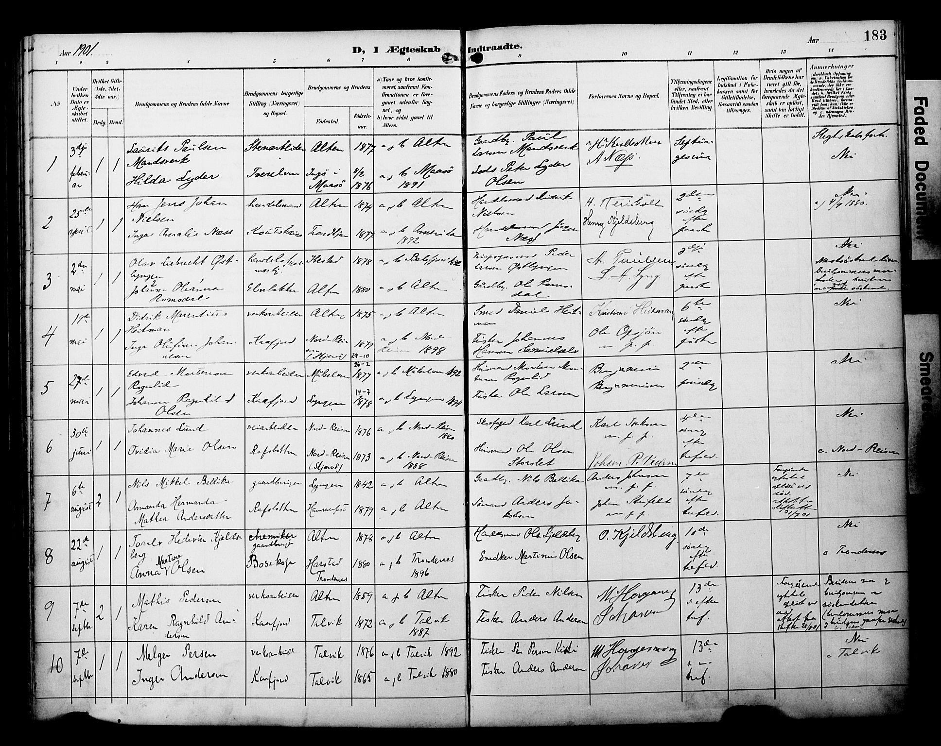 Alta sokneprestkontor, AV/SATØ-S-1338/H/Ha/L0003.kirke: Ministerialbok nr. 3, 1892-1904, s. 183