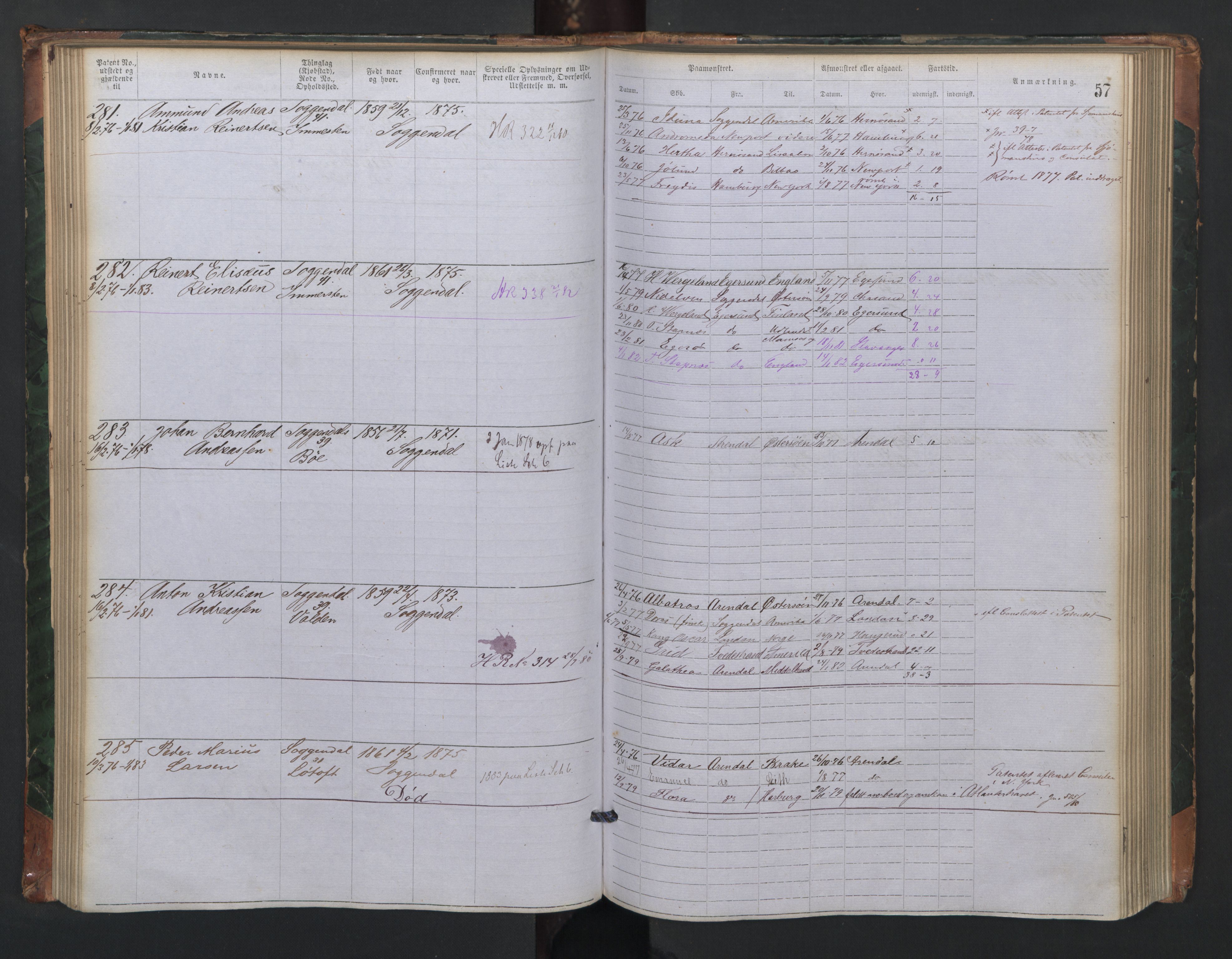 Sogndal mønstringskrets, AV/SAK-2031-0020/F/Fa/L0001: Annotasjonsrulle nr 1-635 med register, P-1, 1868-1931, s. 48