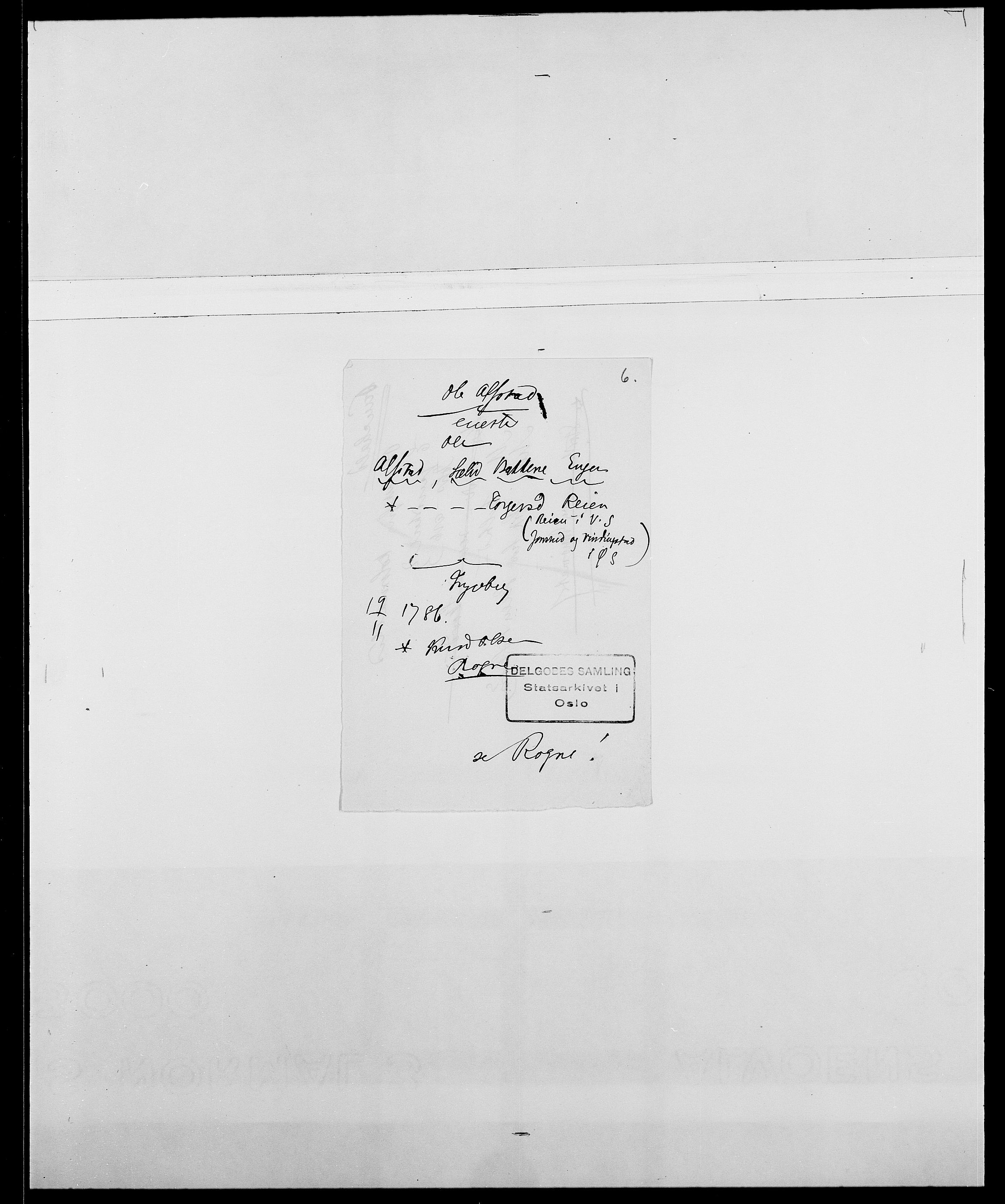 Delgobe, Charles Antoine - samling, AV/SAO-PAO-0038/D/Da/L0001: Aabye - Angerman, s. 398