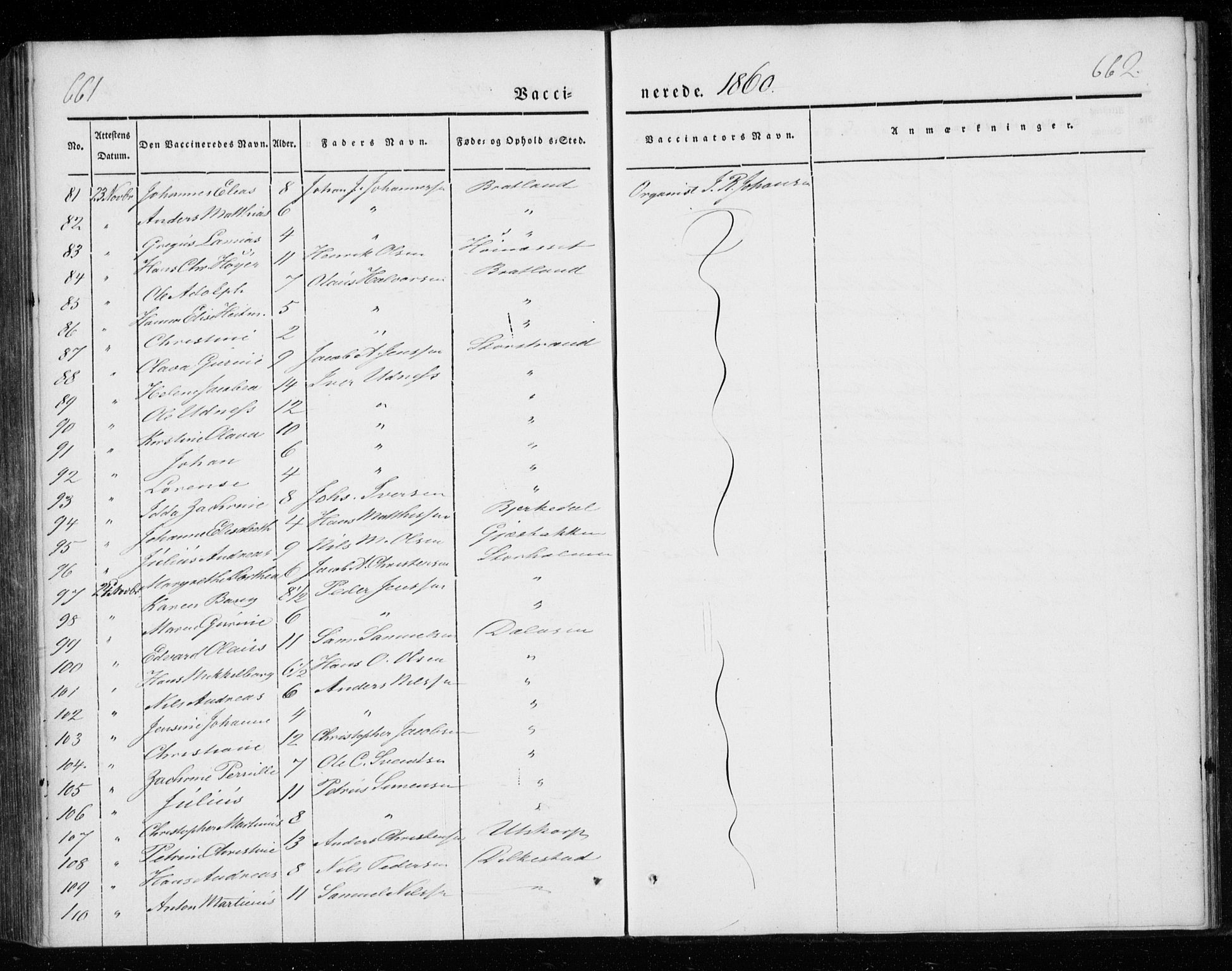 Ministerialprotokoller, klokkerbøker og fødselsregistre - Nordland, AV/SAT-A-1459/825/L0355: Ministerialbok nr. 825A09, 1842-1863, s. 661-662