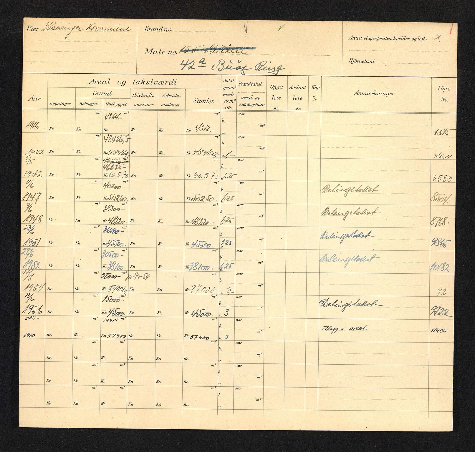 Stavanger kommune. Skattetakstvesenet, BYST/A-0440/F/Fa/Faa/L0007/0005: Skattetakstkort / Buøy ring 41 - 60