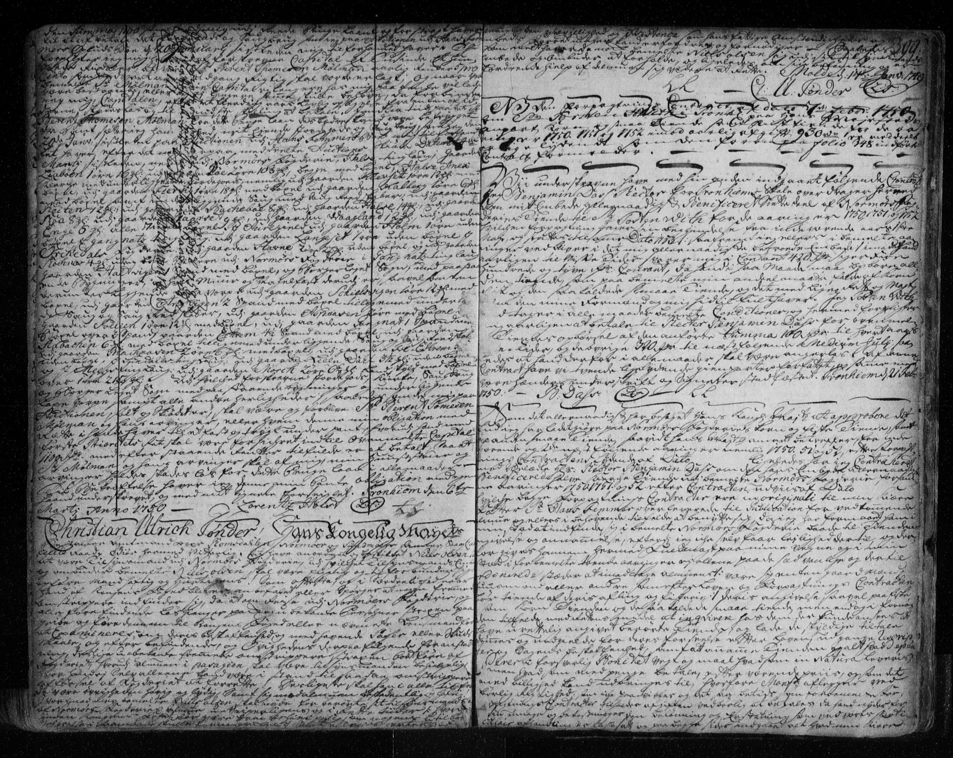Nordmøre sorenskriveri, SAT/A-4132/1/2/2Ca/L0004: Pantebok nr. 1b, 1740-1750, s. 399