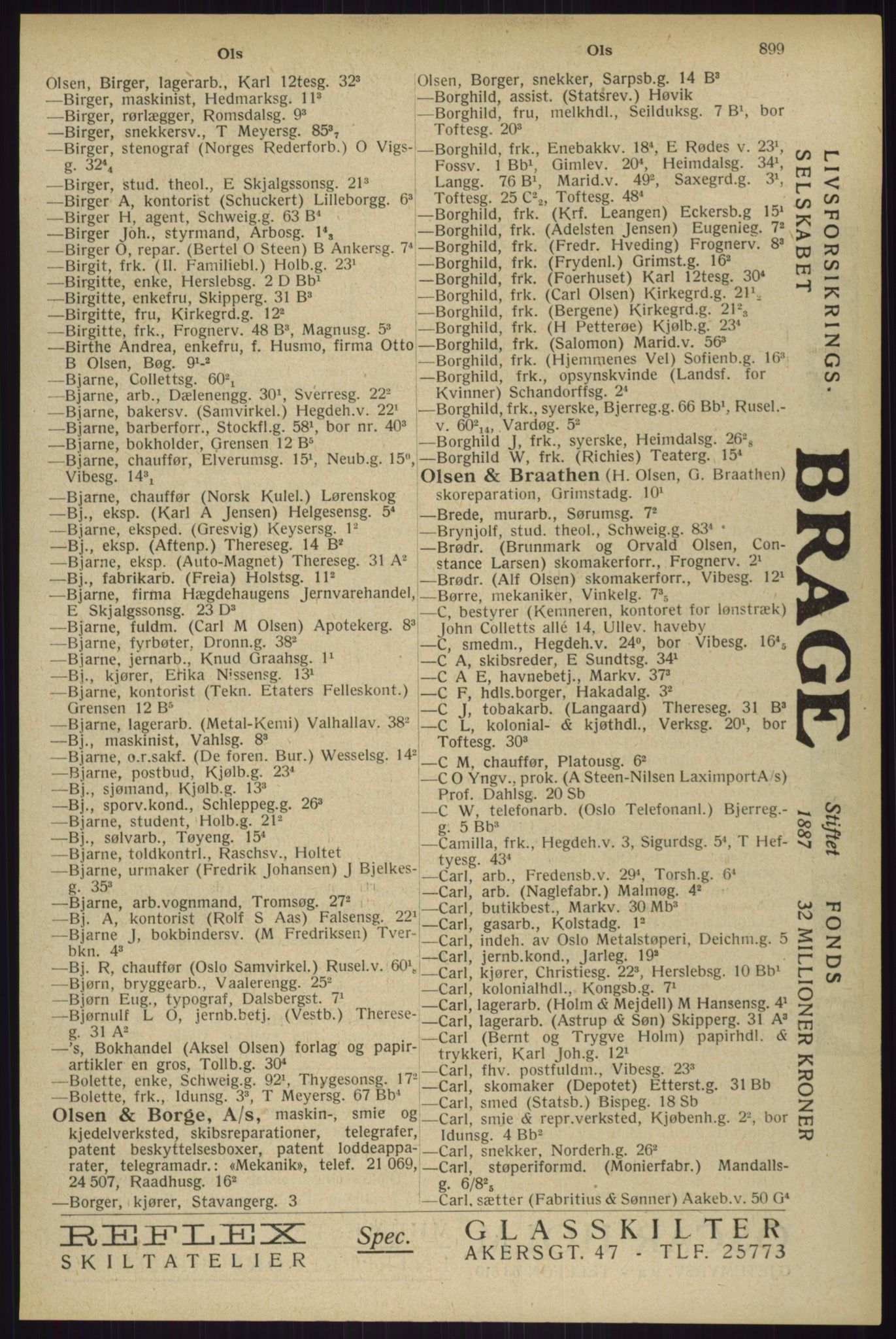 Kristiania/Oslo adressebok, PUBL/-, 1929, s. 899