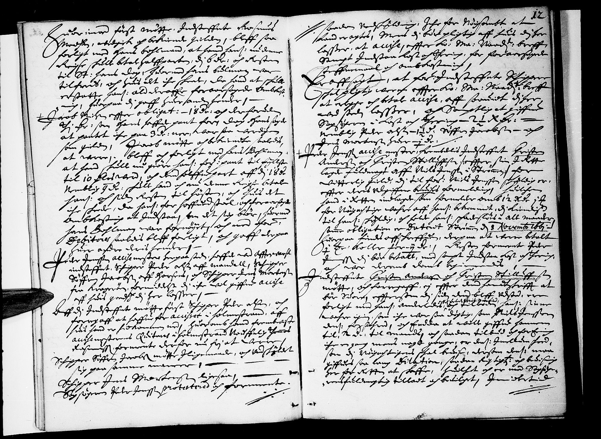 Drammen byfogd, AV/SAKO-A-222/F/Fa/L0002: Tingbok for Bragernes og Strømsø, 1664, s. 11b-12a