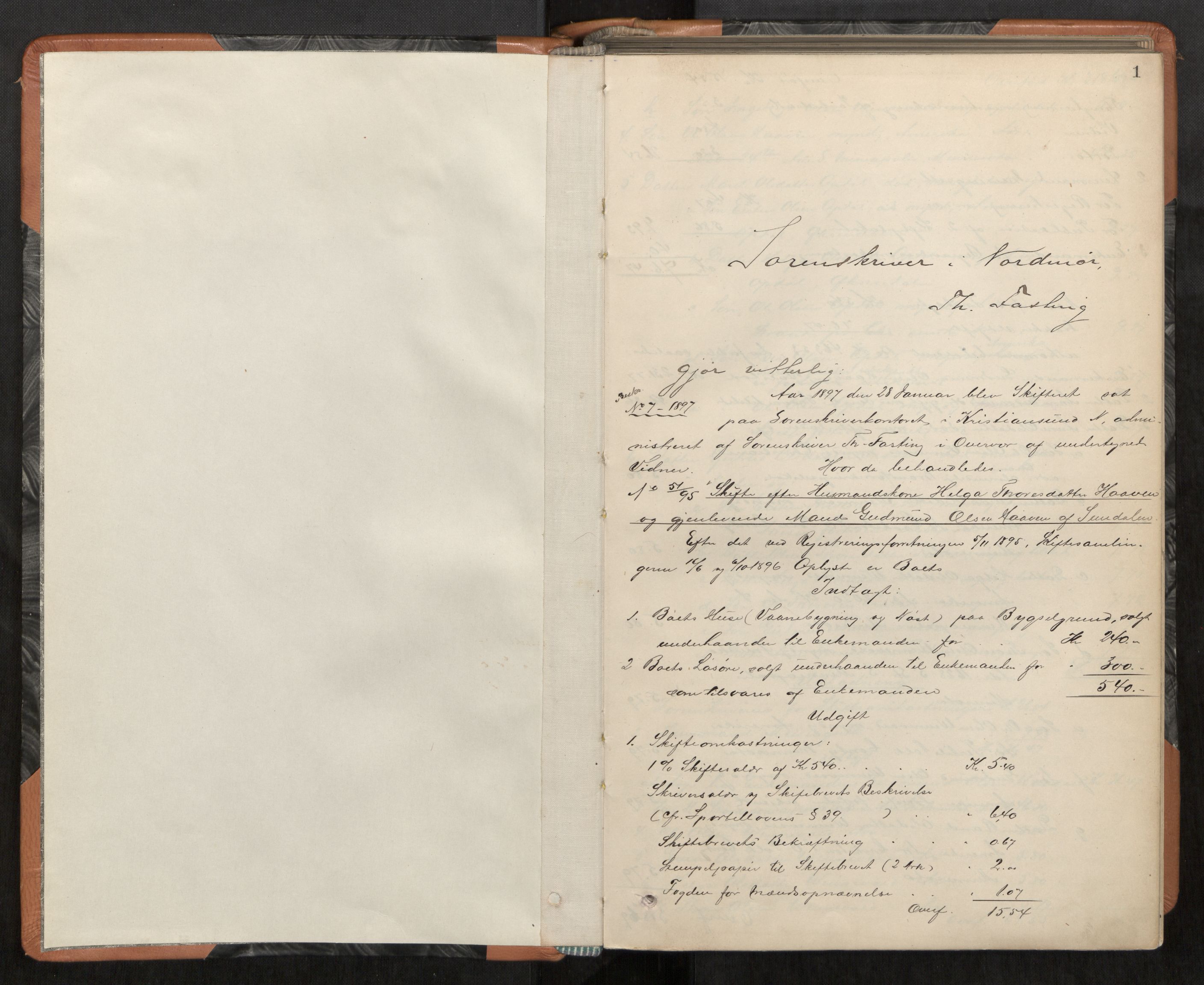 Nordmøre sorenskriveri, AV/SAT-A-4132/1/3/3A/L0042: Utlodningsprotokoll nr. 11, 1897-1901, s. 1
