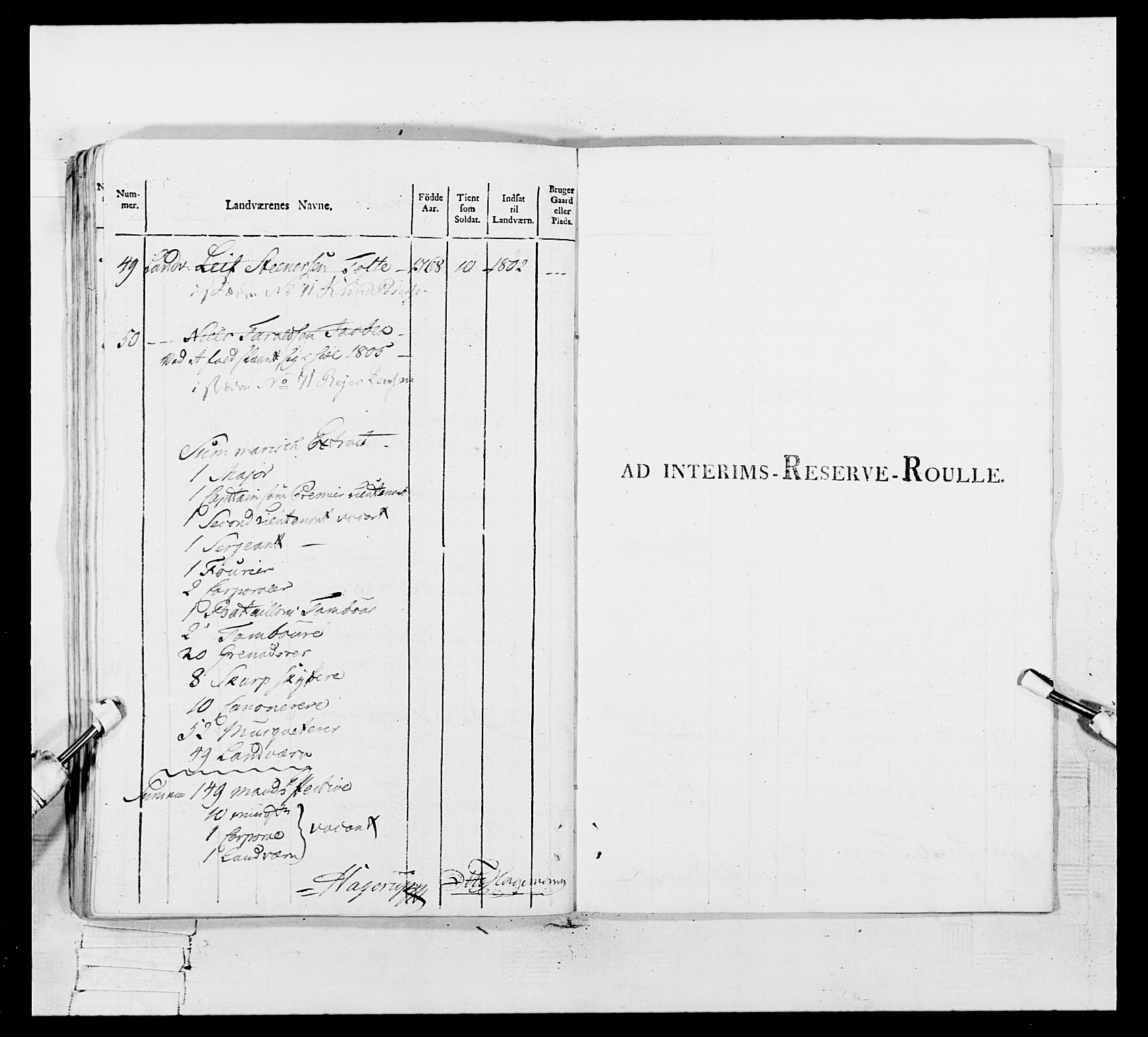 Generalitets- og kommissariatskollegiet, Det kongelige norske kommissariatskollegium, AV/RA-EA-5420/E/Eh/L0109: Vesterlenske nasjonale infanteriregiment, 1806, s. 487