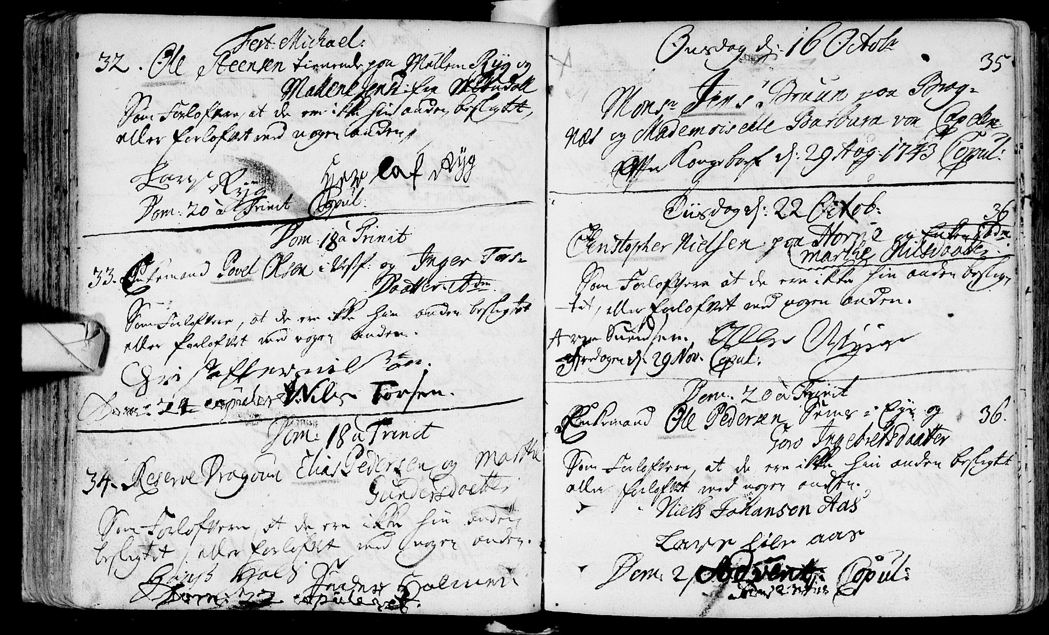 Eiker kirkebøker, AV/SAKO-A-4/F/Fa/L0005: Ministerialbok nr. I 5 /1, 1705-1759