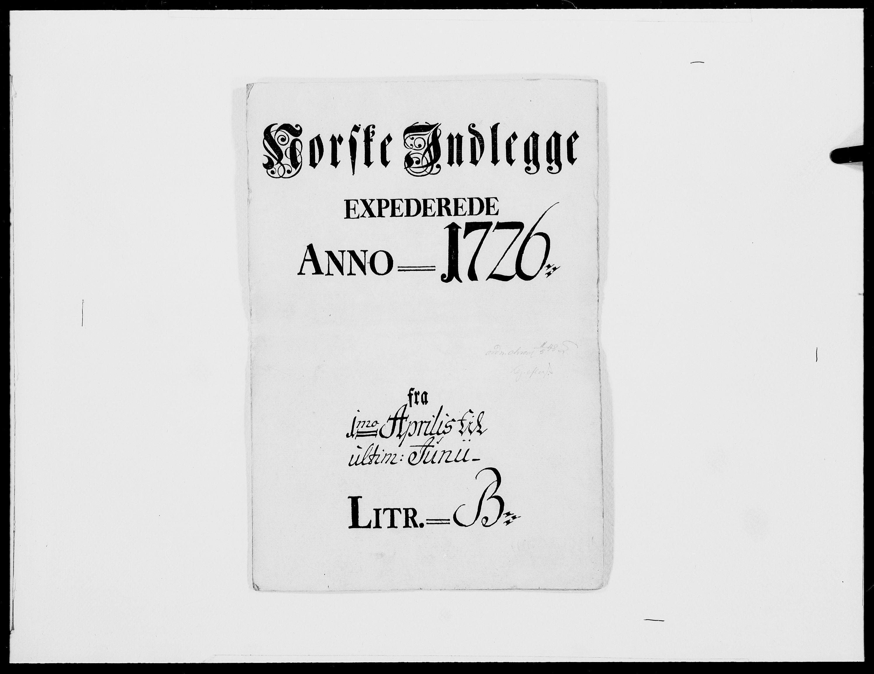 Danske Kanselli 1572-1799, AV/RA-EA-3023/F/Fc/Fcc/Fcca/L0098: Norske innlegg 1572-1799, 1726, s. 264