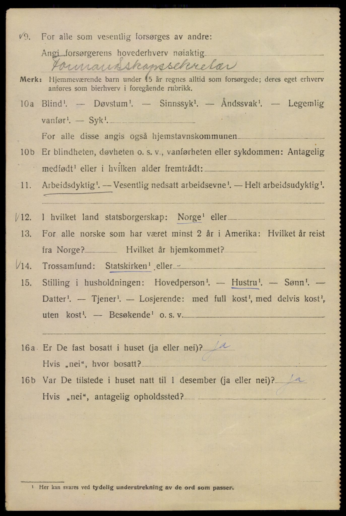 SAO, Folketelling 1920 for 0301 Kristiania kjøpstad, 1920, s. 251410