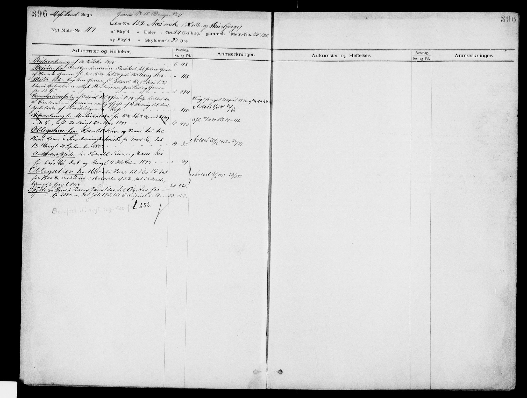 Moss sorenskriveri, SAO/A-10168: Panteregister nr. IV 3b, 1769-1926, s. 396
