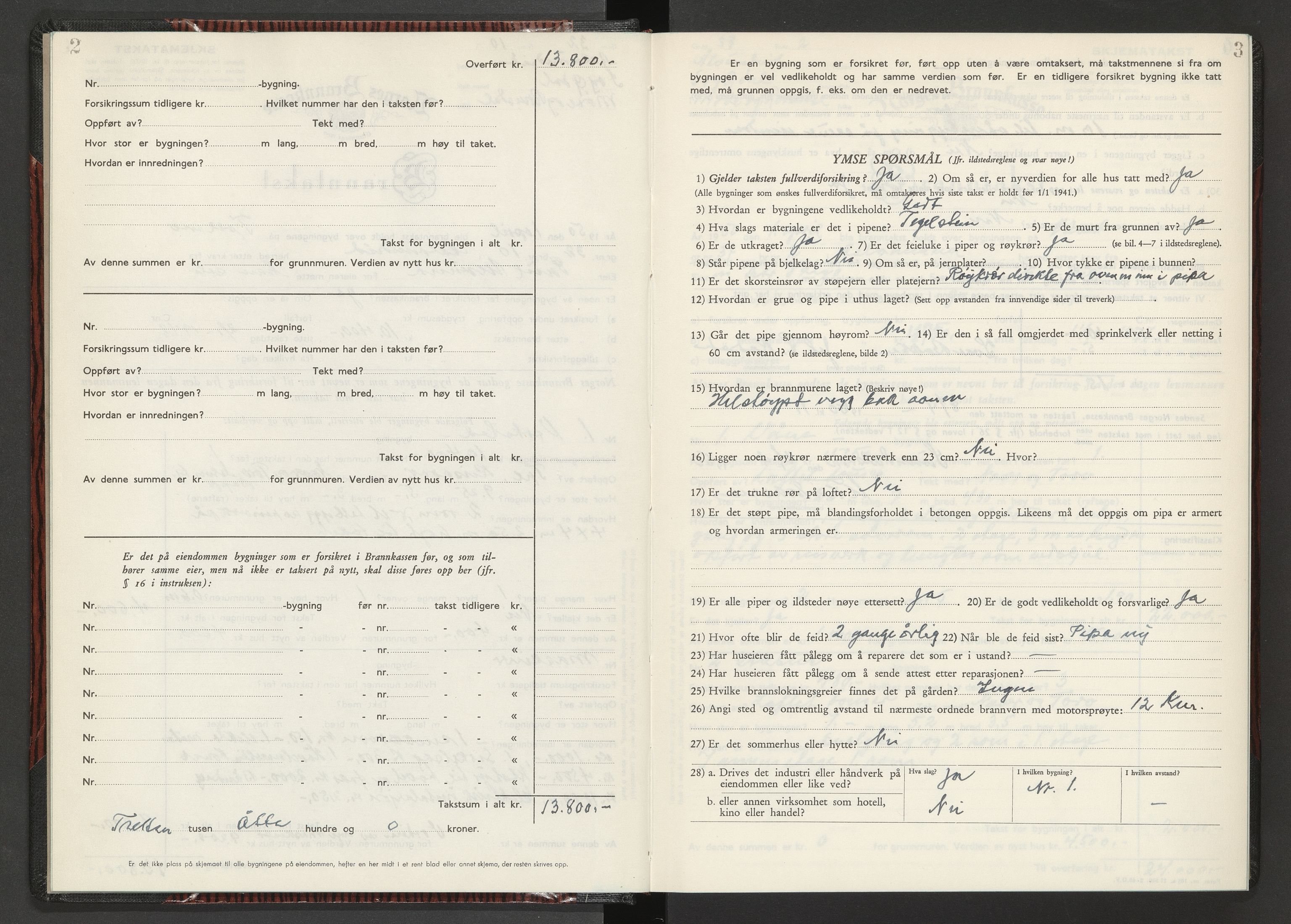 Norges Brannkasse Sunndal, AV/SAT-A-5508/Fb/L0005: Branntakstprotokoll, 1950-1952