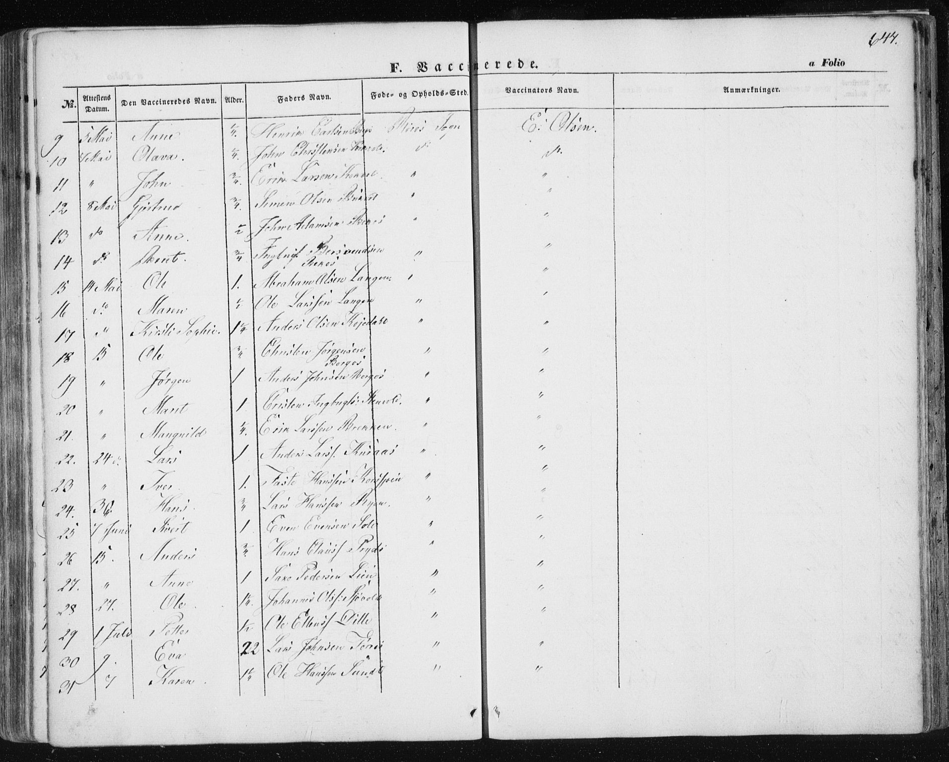 Ministerialprotokoller, klokkerbøker og fødselsregistre - Sør-Trøndelag, AV/SAT-A-1456/681/L0931: Ministerialbok nr. 681A09, 1845-1859, s. 644