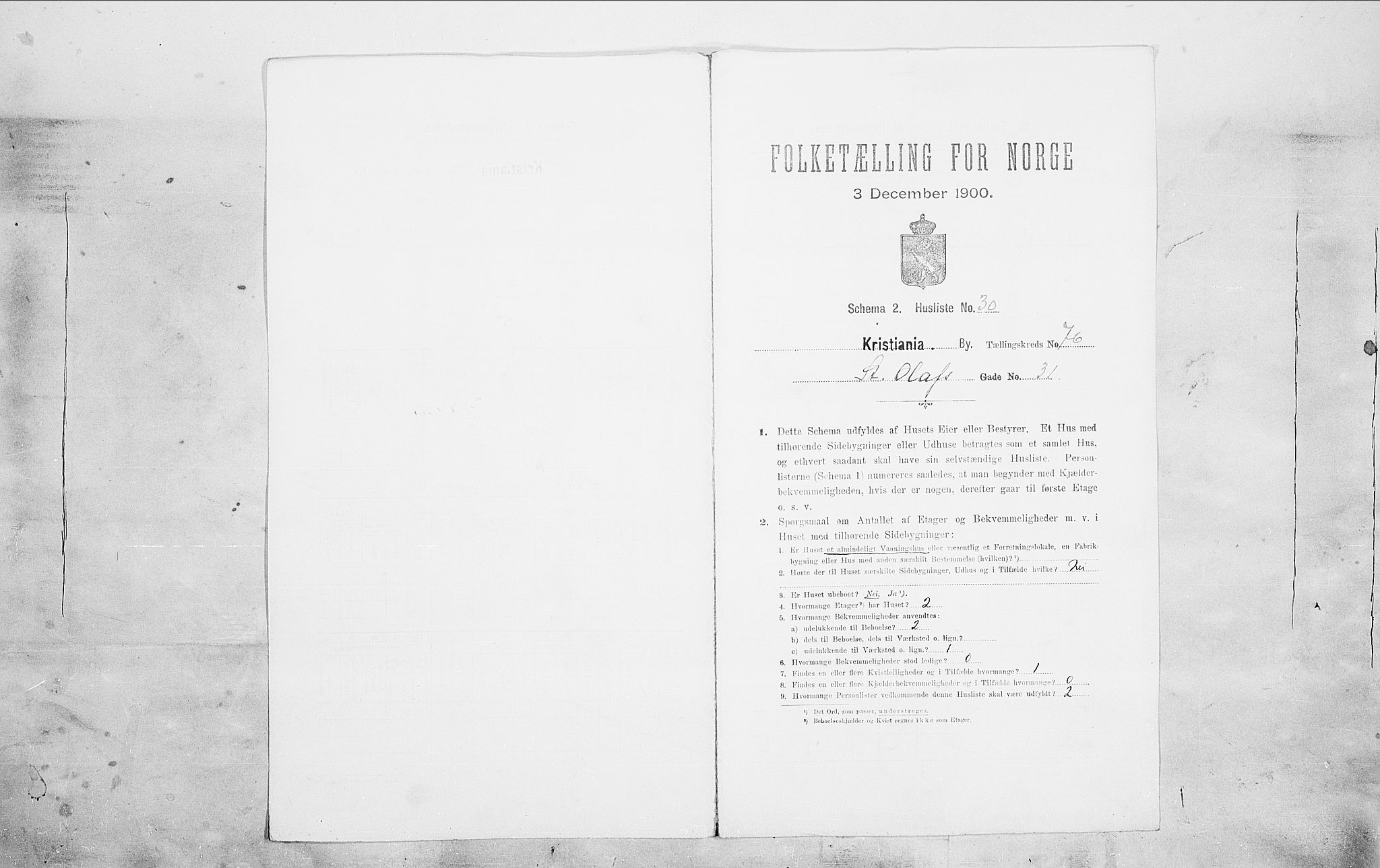 SAO, Folketelling 1900 for 0301 Kristiania kjøpstad, 1900, s. 90090