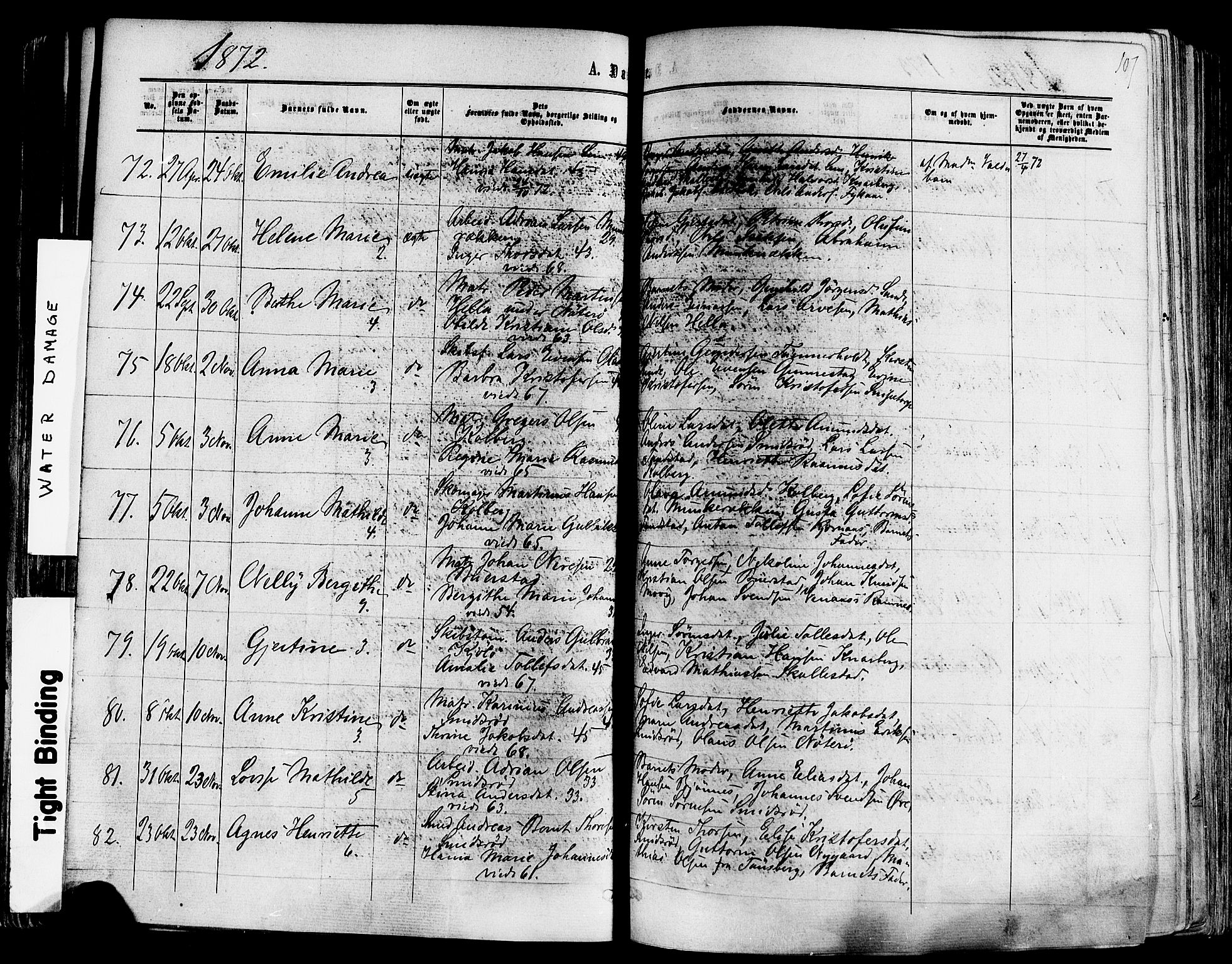 Nøtterøy kirkebøker, AV/SAKO-A-354/F/Fa/L0007: Ministerialbok nr. I 7, 1865-1877, s. 107