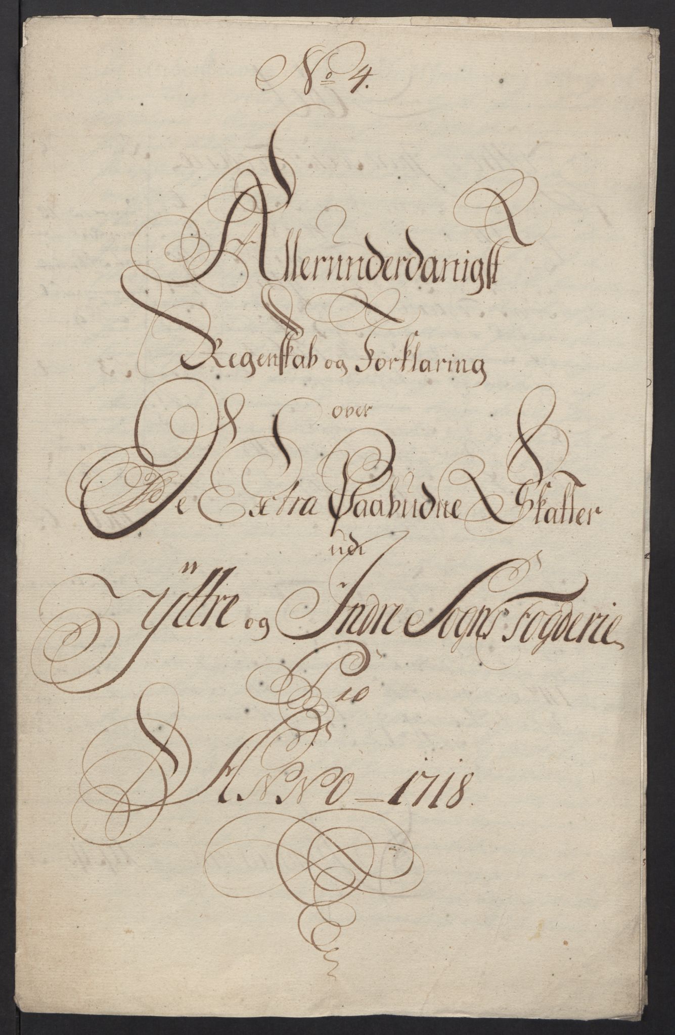 Rentekammeret inntil 1814, Reviderte regnskaper, Fogderegnskap, RA/EA-4092/R52/L3321: Fogderegnskap Sogn, 1717-1718, s. 868